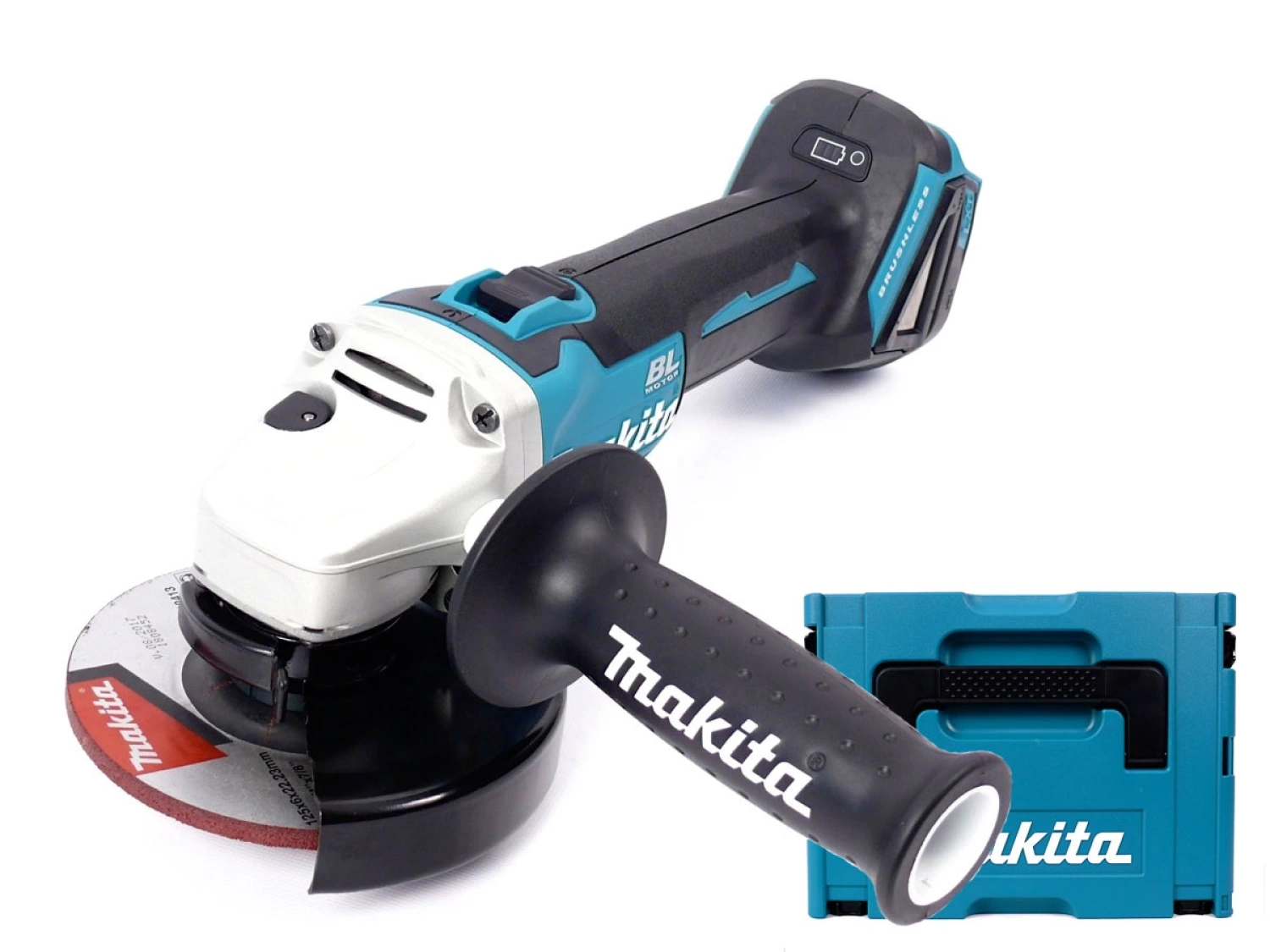 Makita DGA506ZJ Meuleuse d'angle sans-fil - 18V Li-ion - MAKPAC - 125 mm - Softstart - Brushless - Machine seule-image