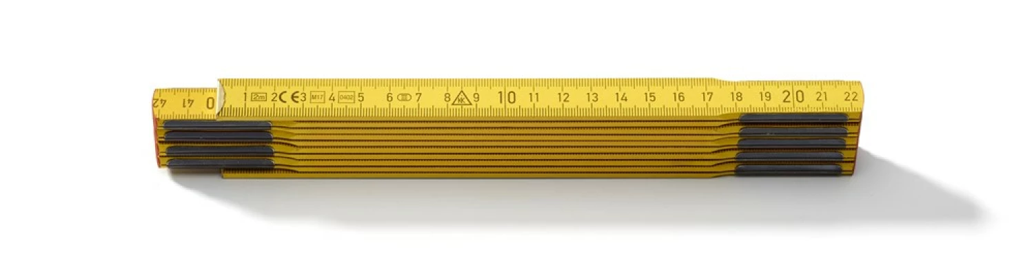 Hultafors P606G DU Mètre pliant - Bois - Jaune - 2 m-image