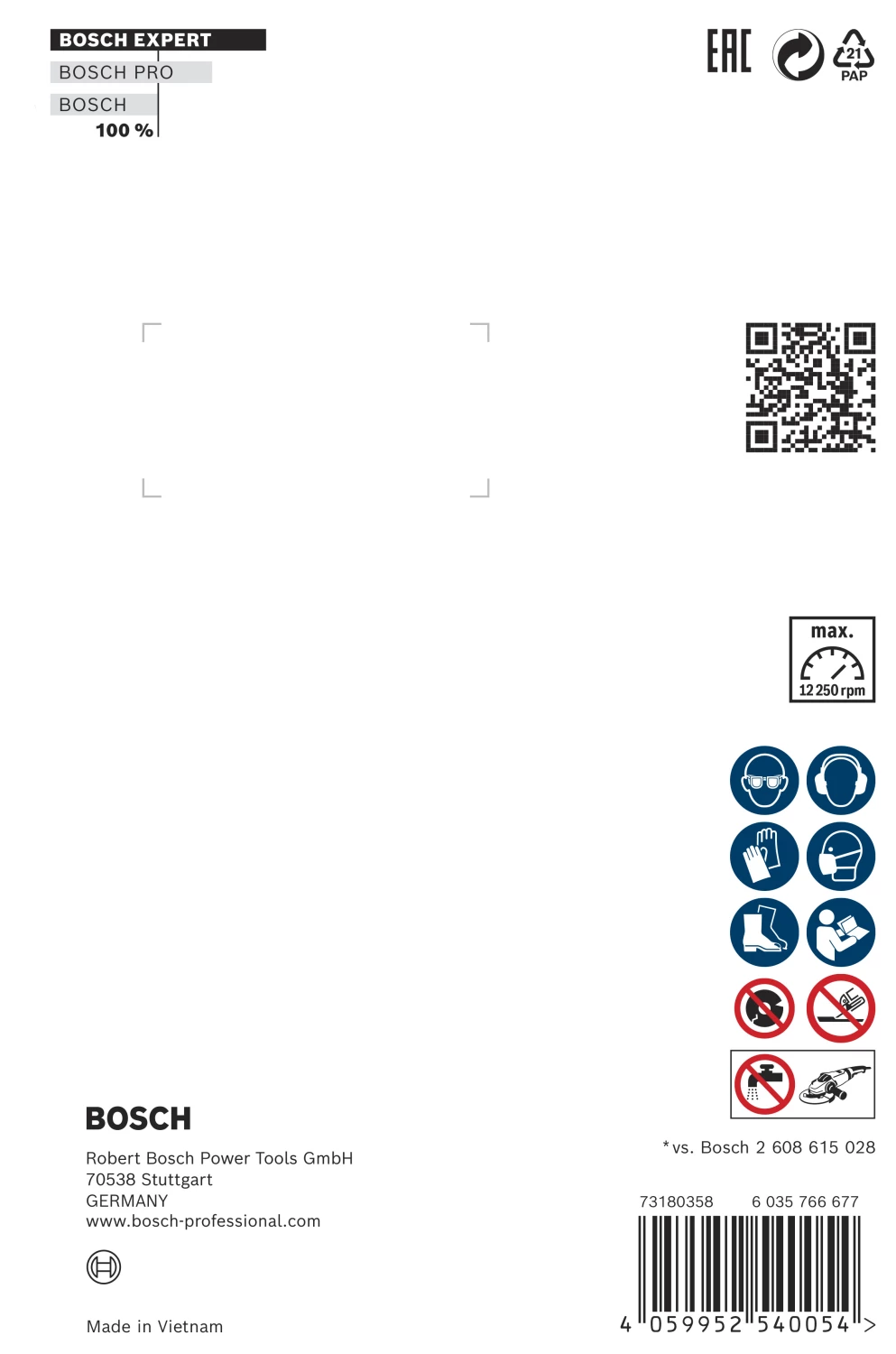Bosch EXPERT 2608900670 - EXPERT Disque diamanté X-LOCK Multi Material 125 x 22,23 x 2,4 x 12 mm-image