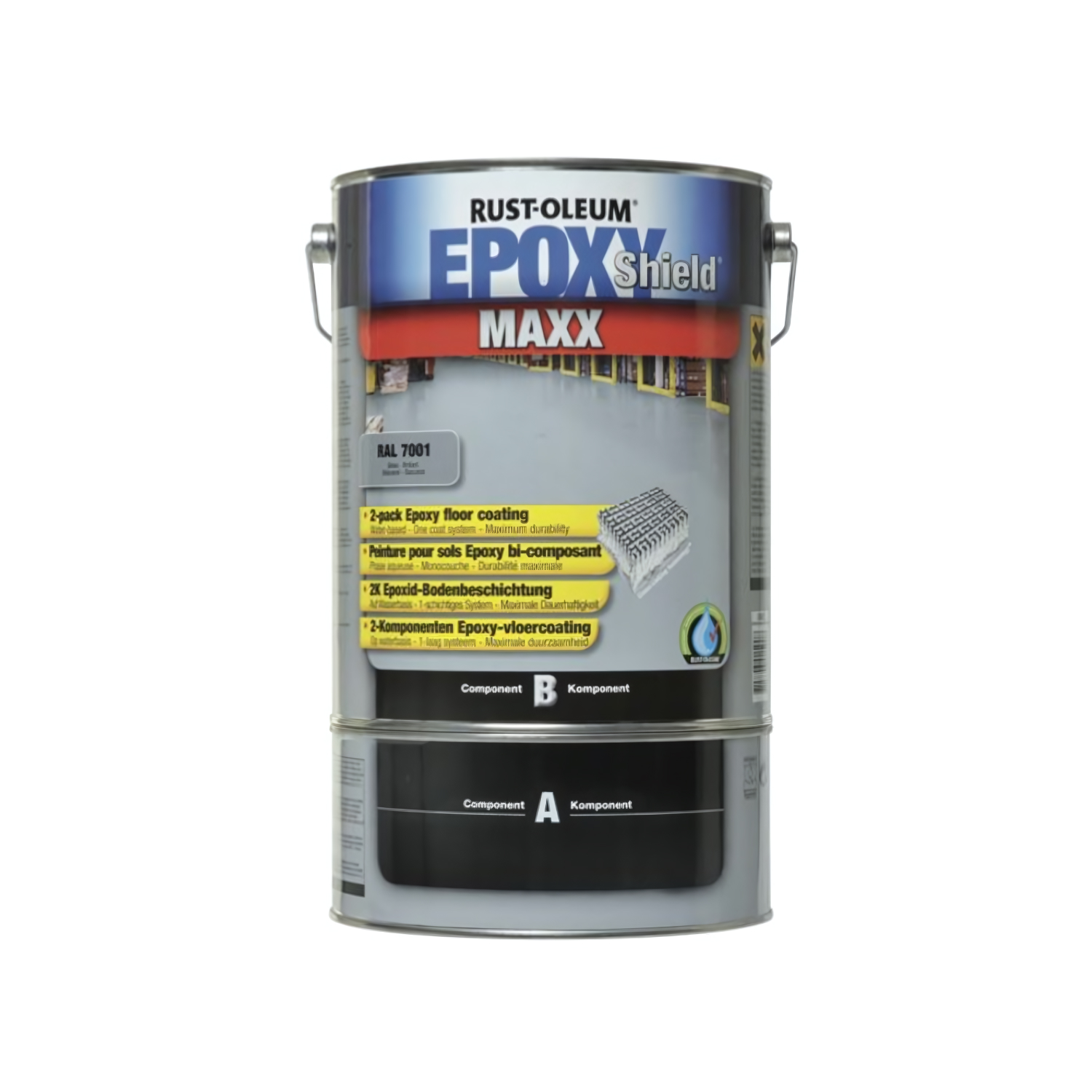 Rust-Oleum EpoxyShield MAXX Vloercoating - zilvergrijs - 5L-image