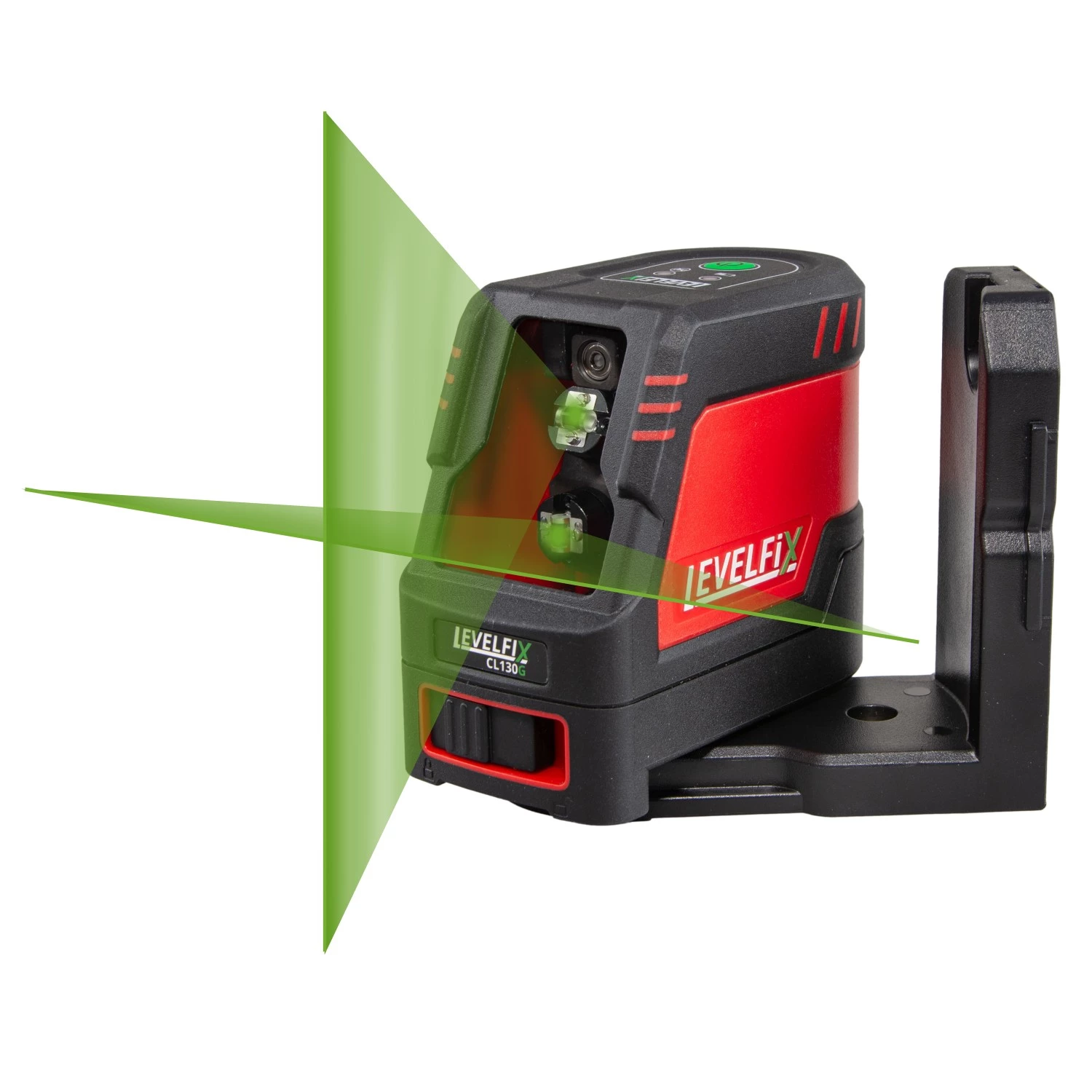 Levelfix CL130G Kruislijnlaser in koffer - 2 lijnen - groen - 30m - IP54-image