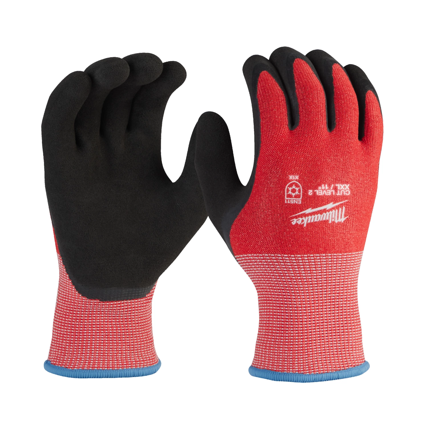 Milwaukee Winter Gants de travail - classe de résistance aux coupures 2/B - 7/S