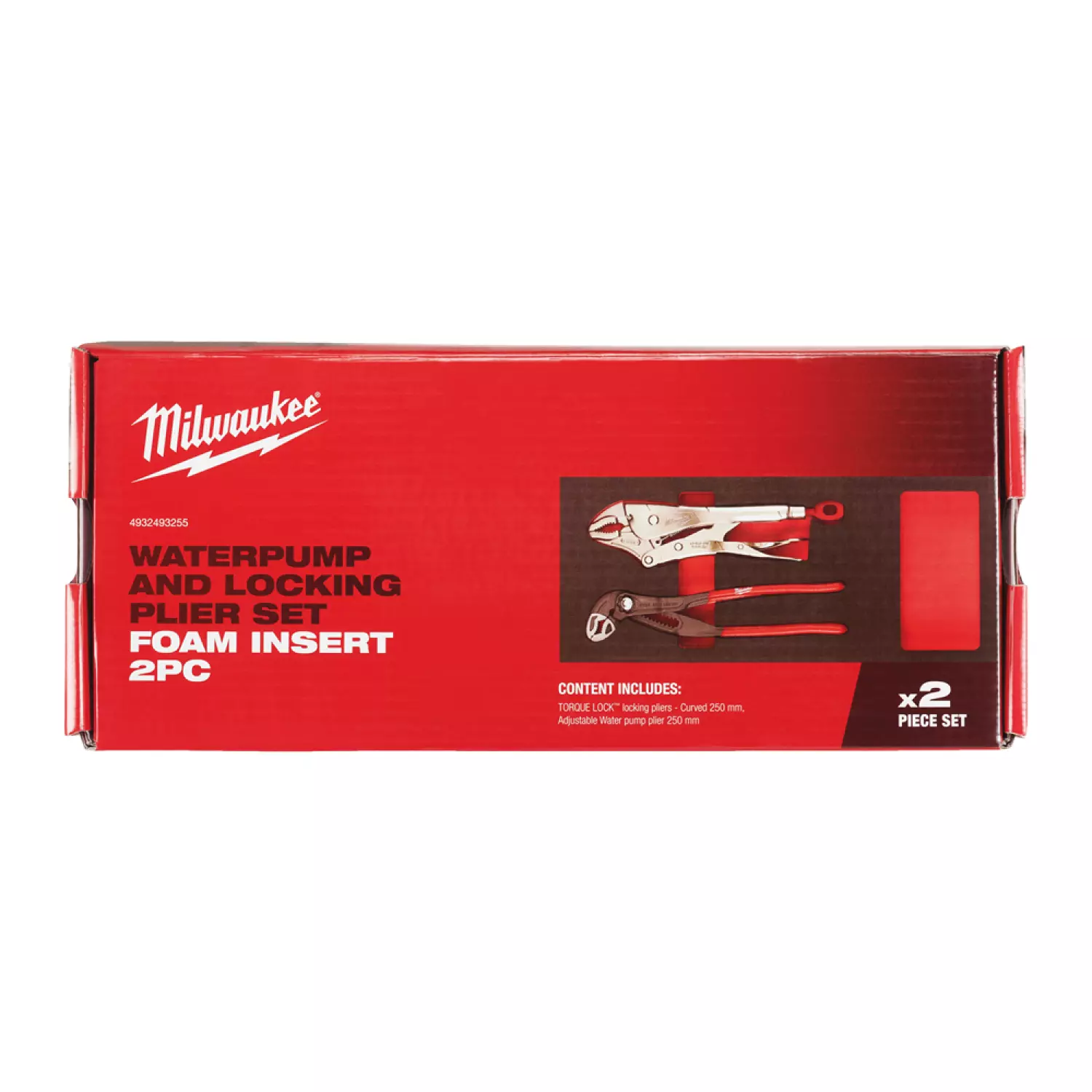 Milwaukee 4932493255 Ensemble de pinces 2 pièces dans un insert en mousse-image