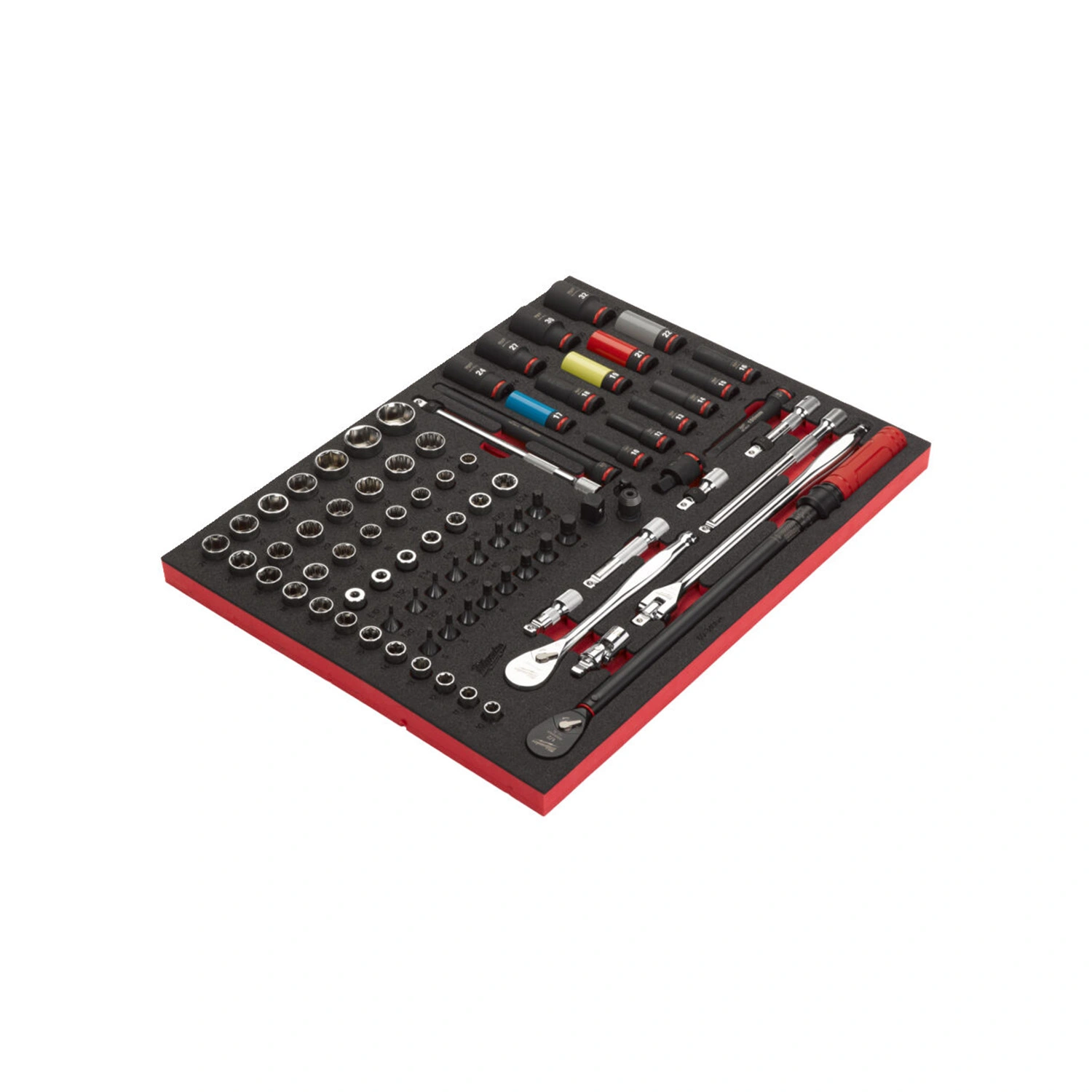 Milwaukee 4932502082 85-delige Ratel- en krachtdoppenset - in foam inlay - 1/2"