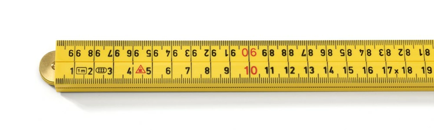 Hultafors G59-1-4-12 Timmermansduimstok - ABS - Geel - 1m-image