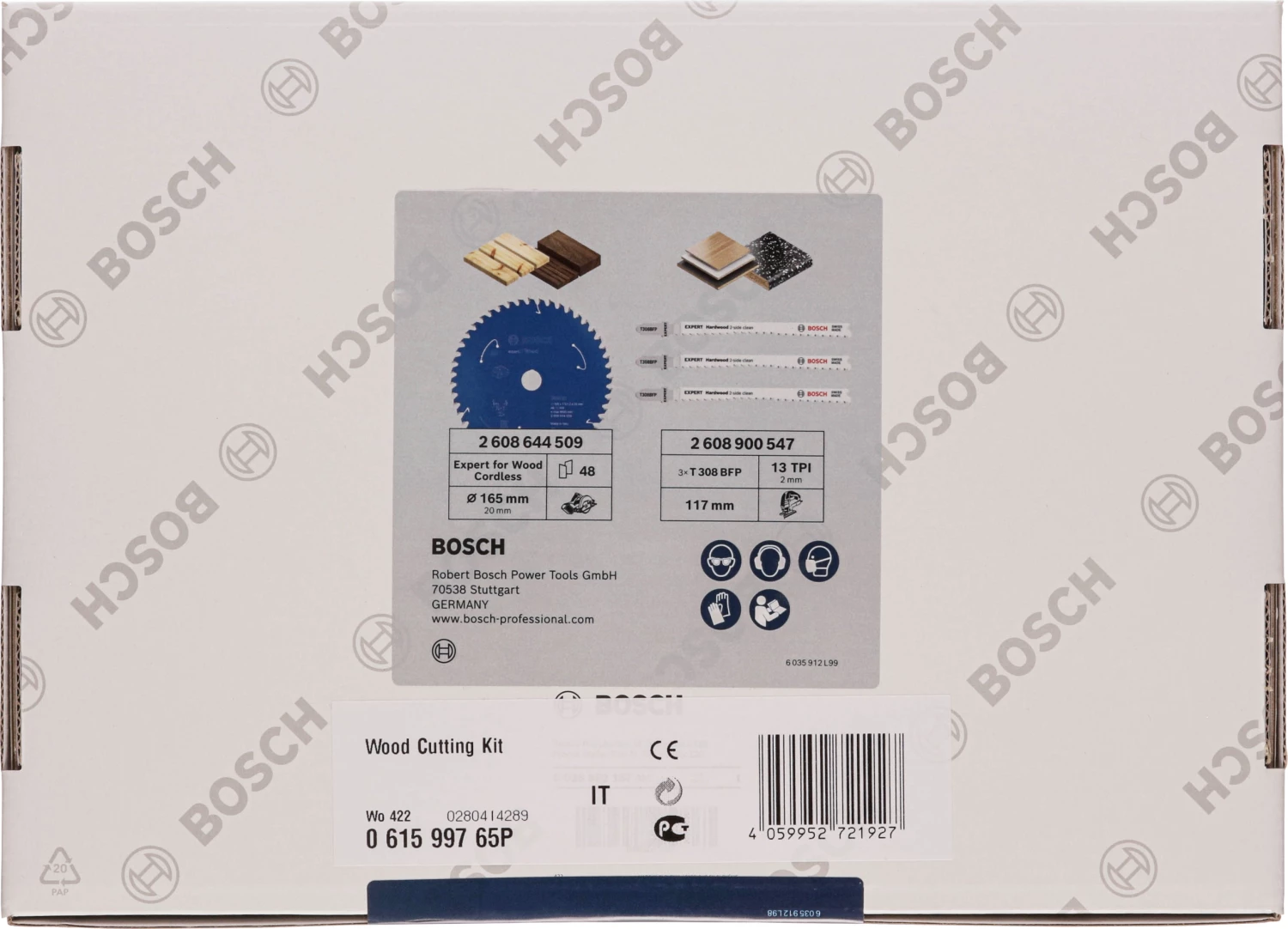 Bosch 061599765P Ensemble de travail du bois + capuchon-image
