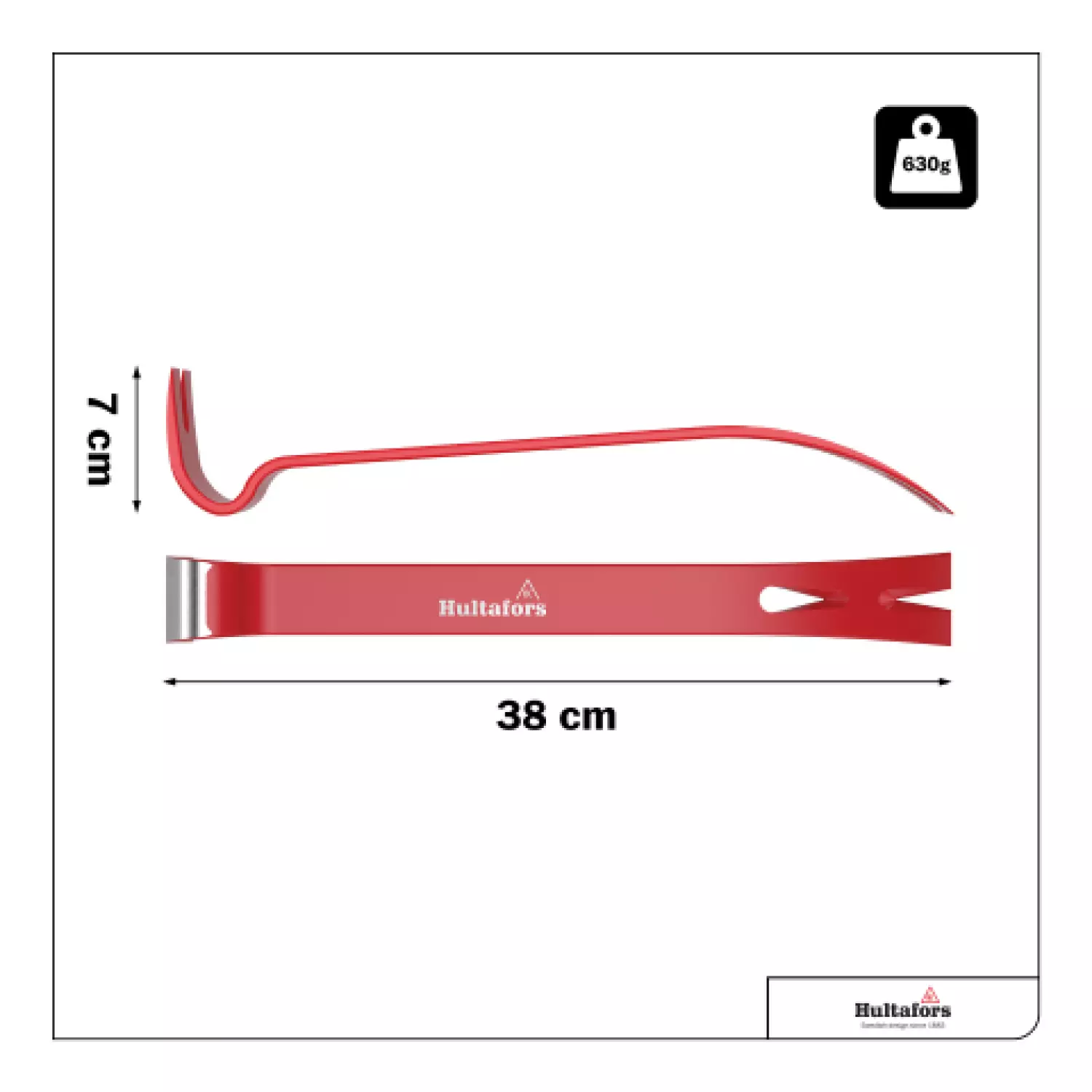 Hultafors 108/15" Stalen koevoet - 380mm-image