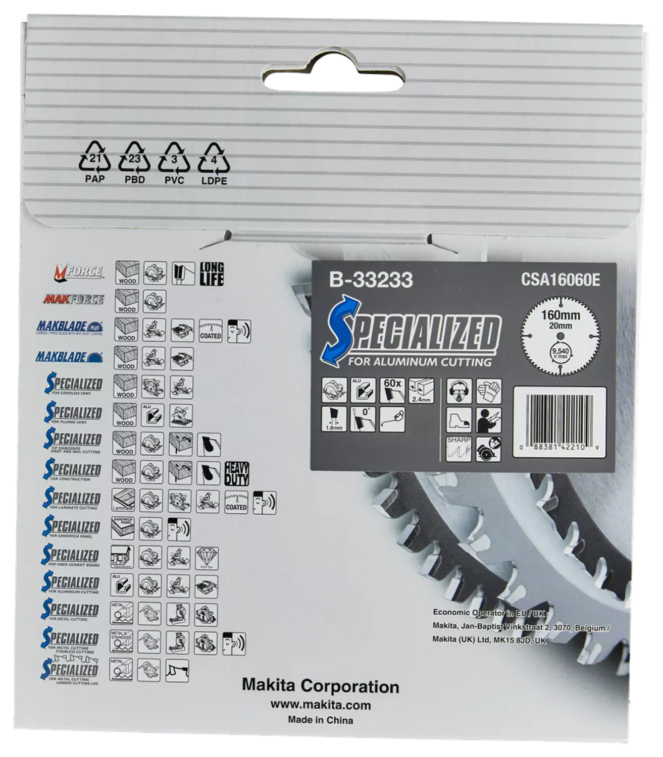 Makita B-33233 Lame de scie circulaire-image