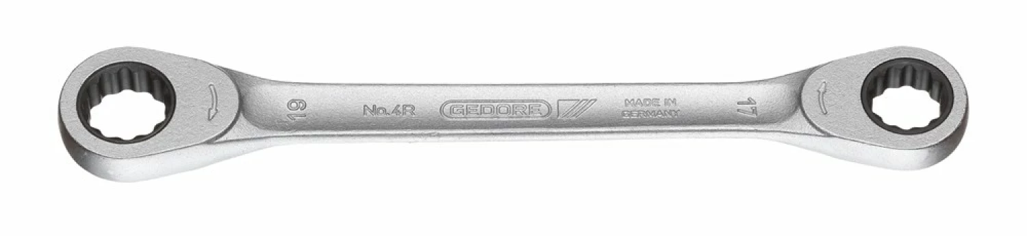Gedore 4 R 17x19 Clé à cliquet double anneau - 17 x 19mm-image