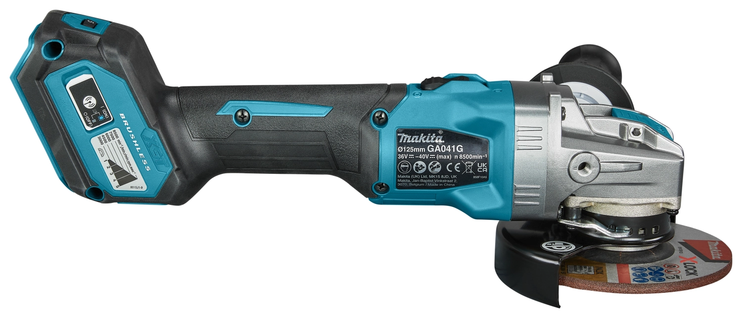 Makita GA041GZ 40V Max Li-Ion accu haakse slijper body - X-Lock - 125mm-image