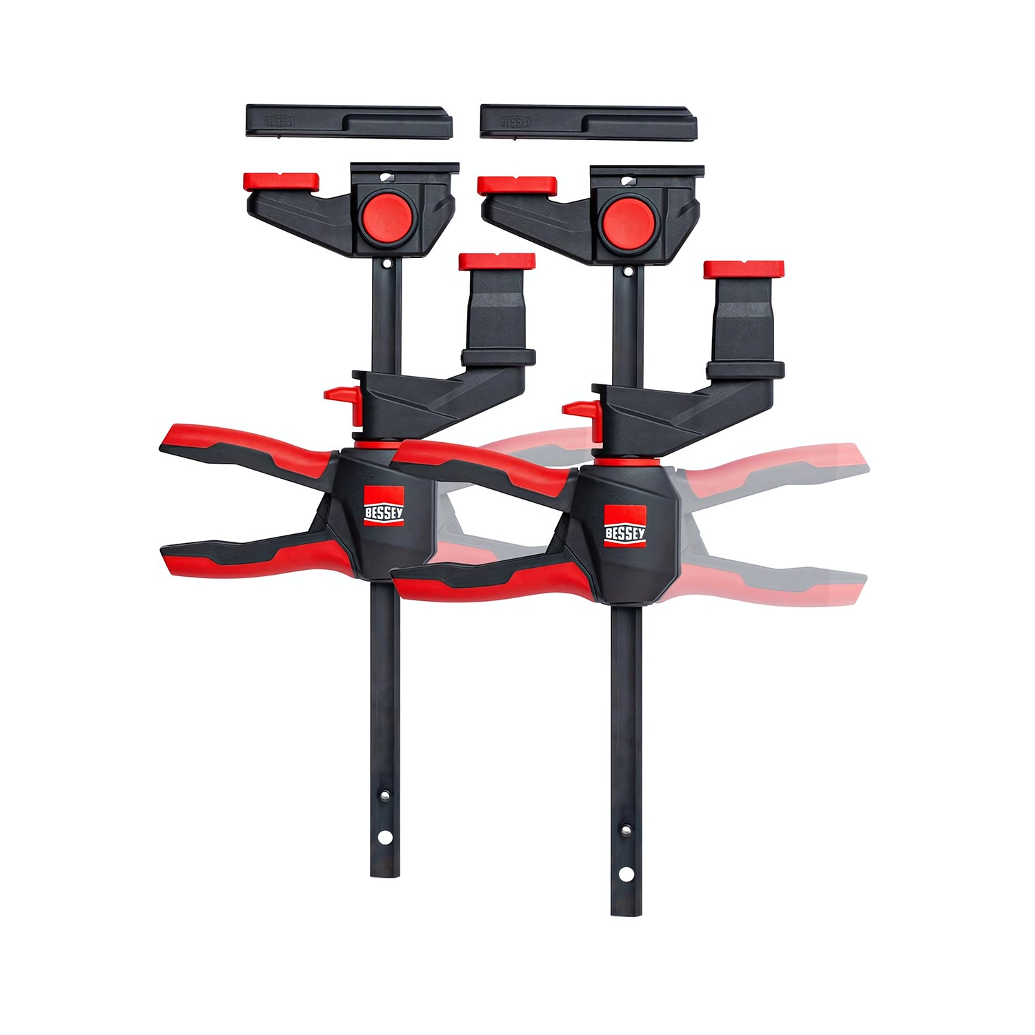 Bessey EZR360-15SET Jeu de serre-joints à une main pour rails de guidage - 150 x 60mm