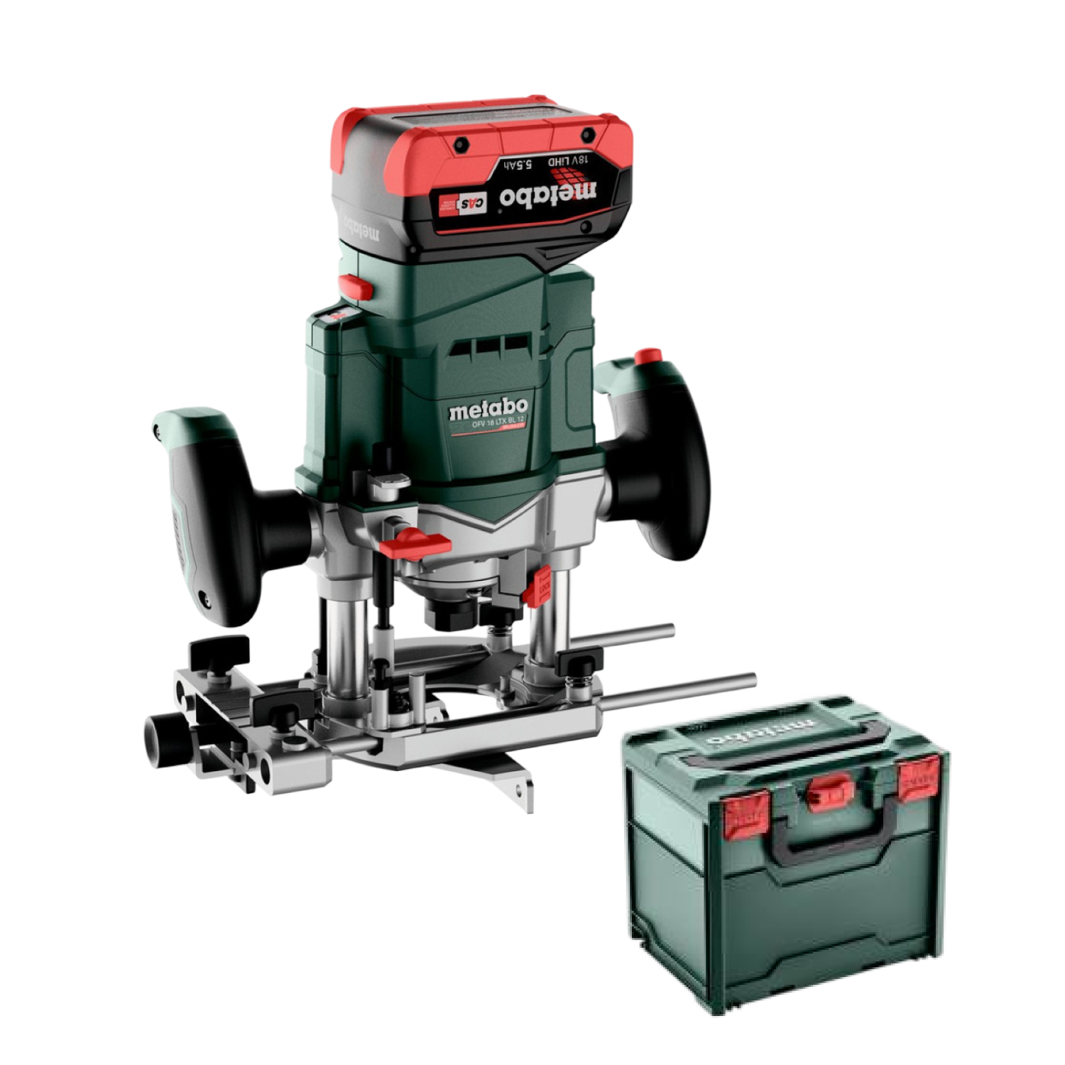 Metabo OFV 18 LTX BL 12 18V Li-ion set de défonceuse sans fil (2x batterie 5.5Ah) dans MetaBox-image