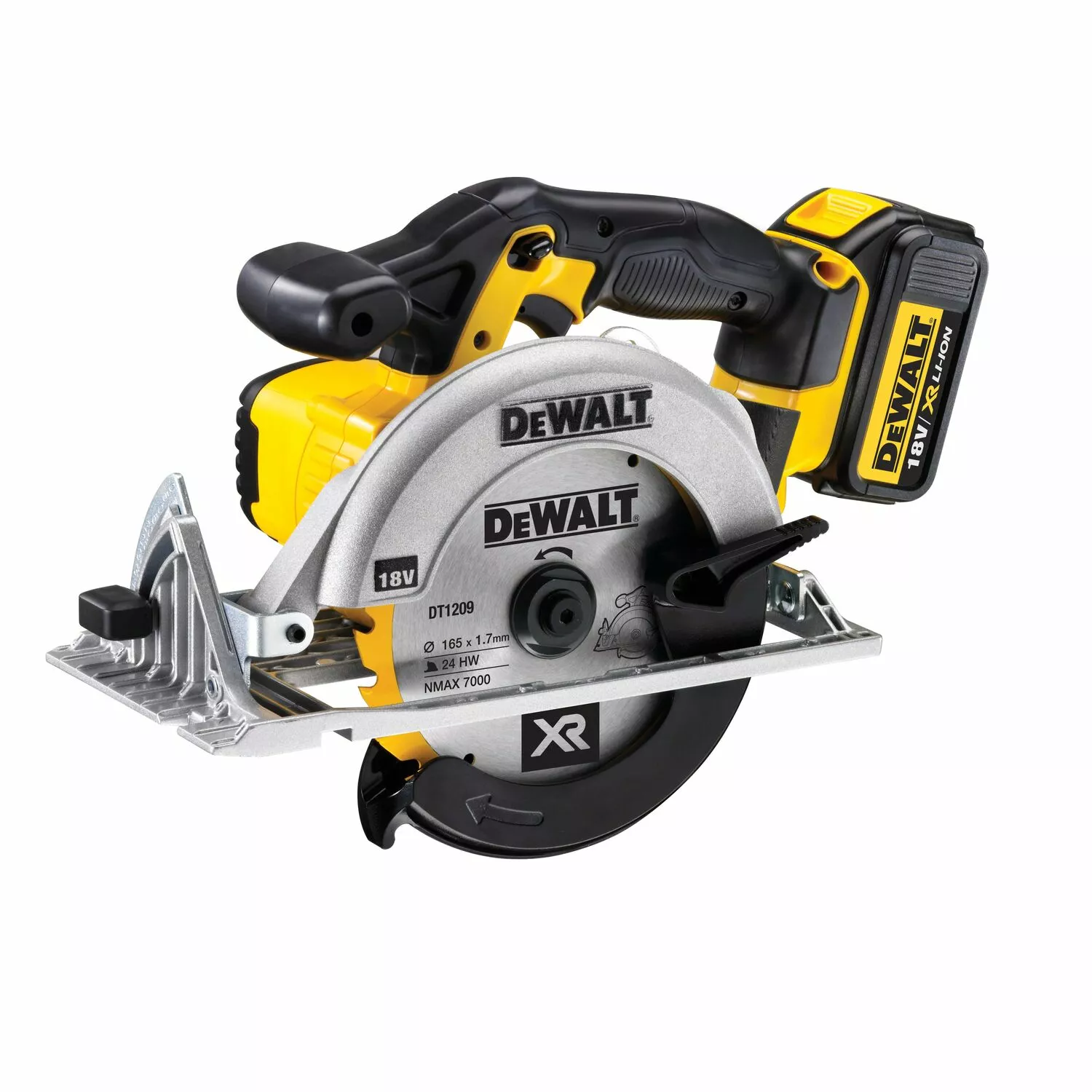DeWALT DCS391NT-XJ 18V Li-ion XR accu cirkelzaag body in TSTAK - 165mm-image