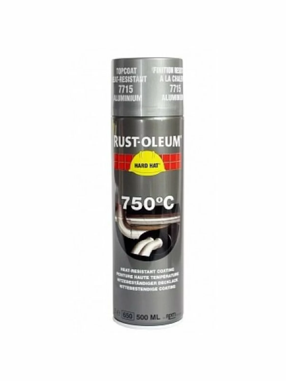 Rust-Oleum Hard Hat Hittebestendig Spuitbus - aluminium - 0,5L-image