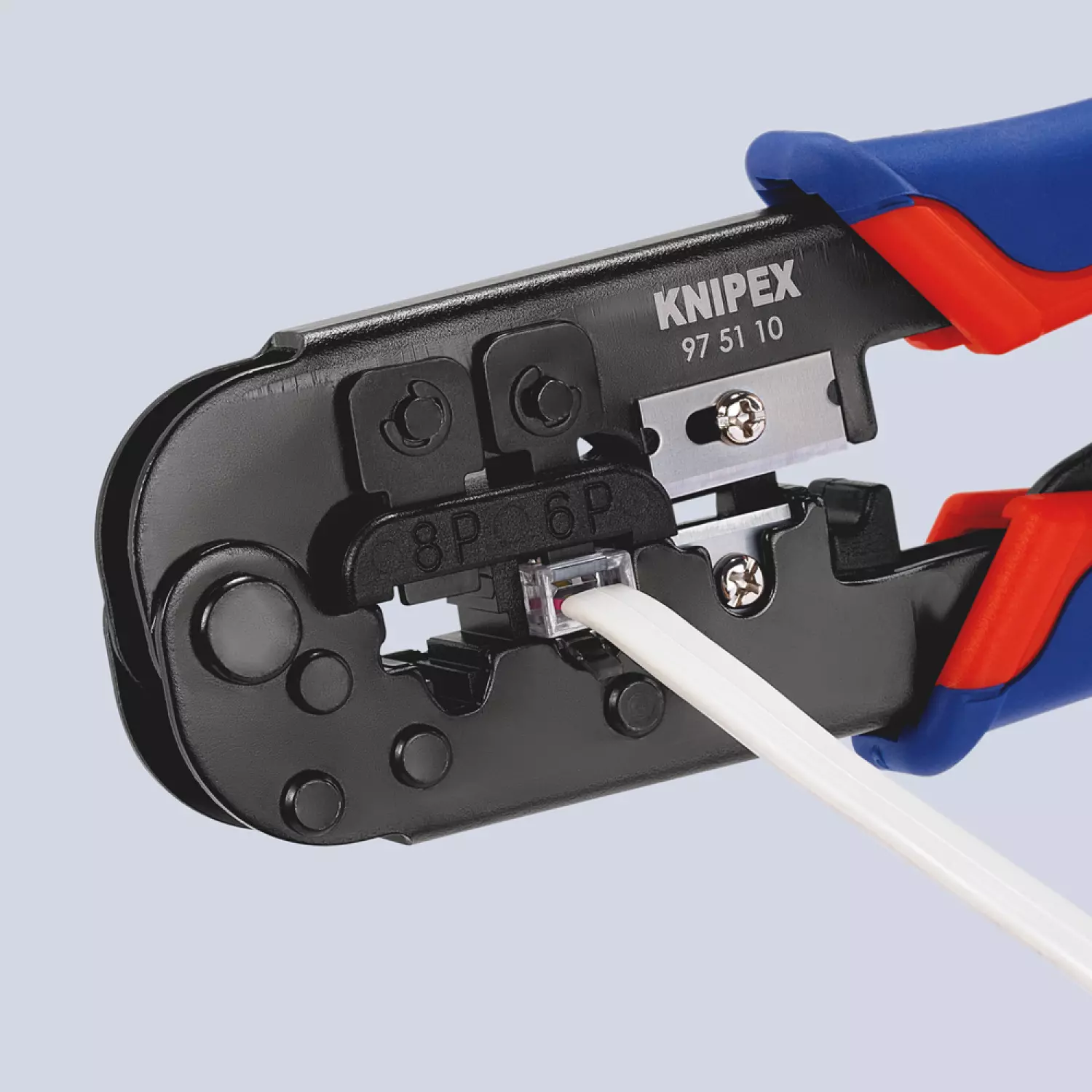 Knipex 975110 Pince à sertir pour connecteurs Western - 190mm-image