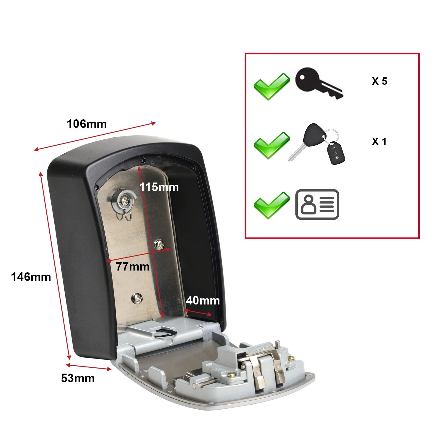 Master Lock 5403EURD Select Access® Sleutelkluis - Extra groot-image