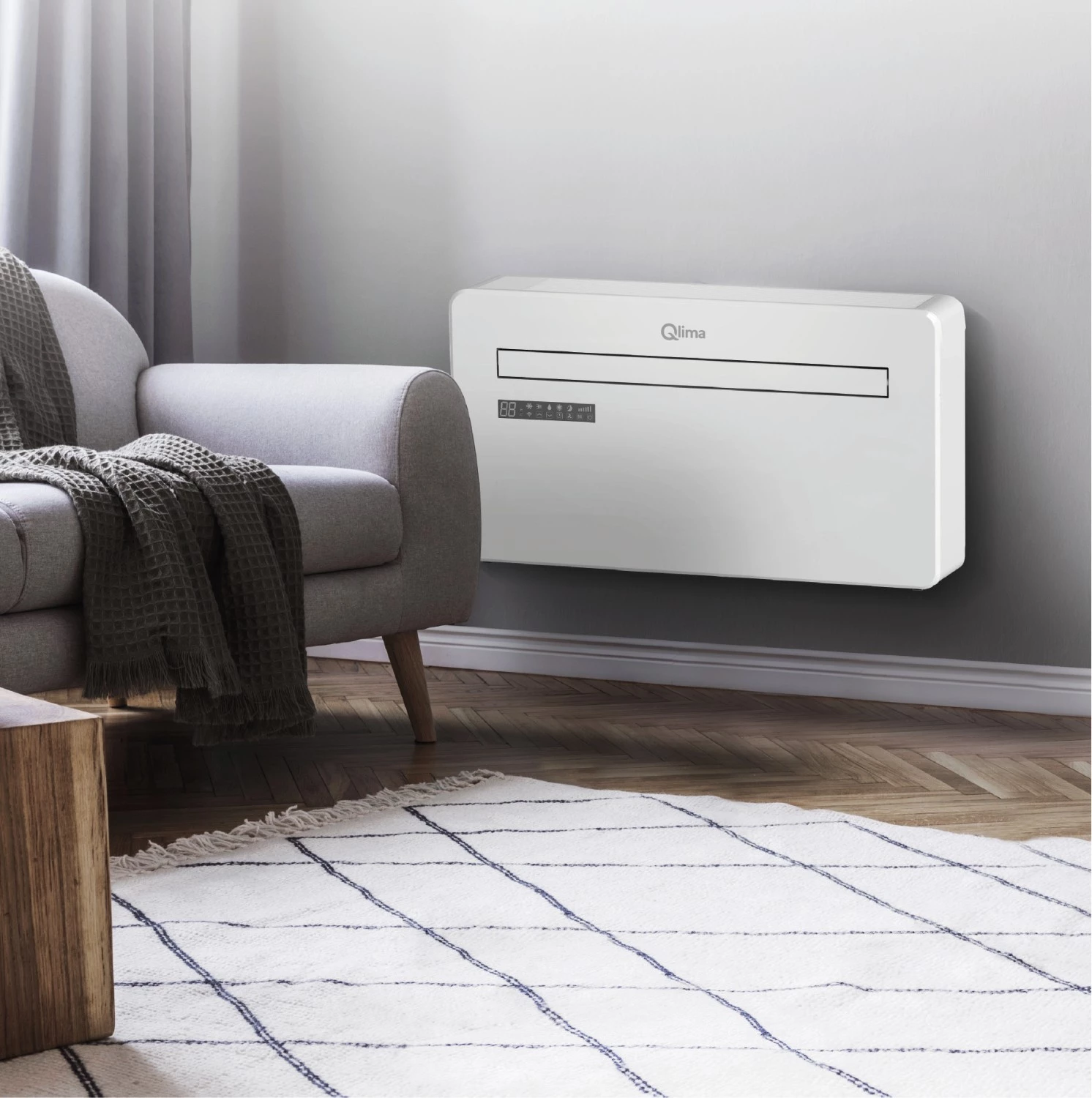 Qlima WDH 435 PTC Monoblock airco koeling en verwarming - 3500W - wit-image