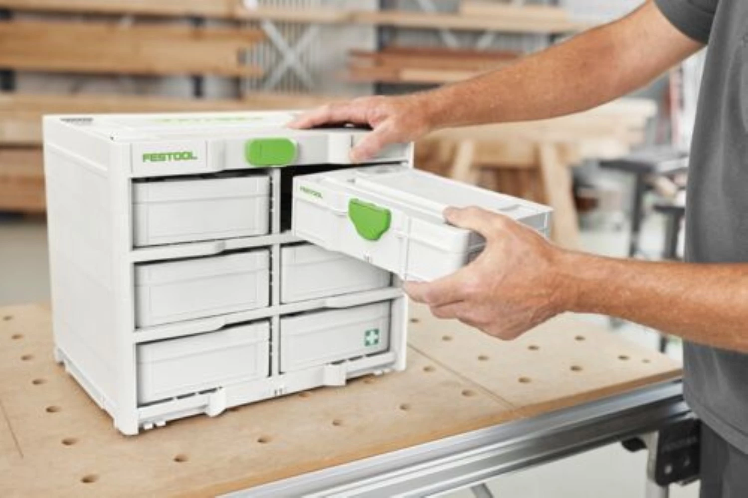 Festool SYS3-RK/6 M 337 Systainer³ Rack pour Systainers³ S 76-image