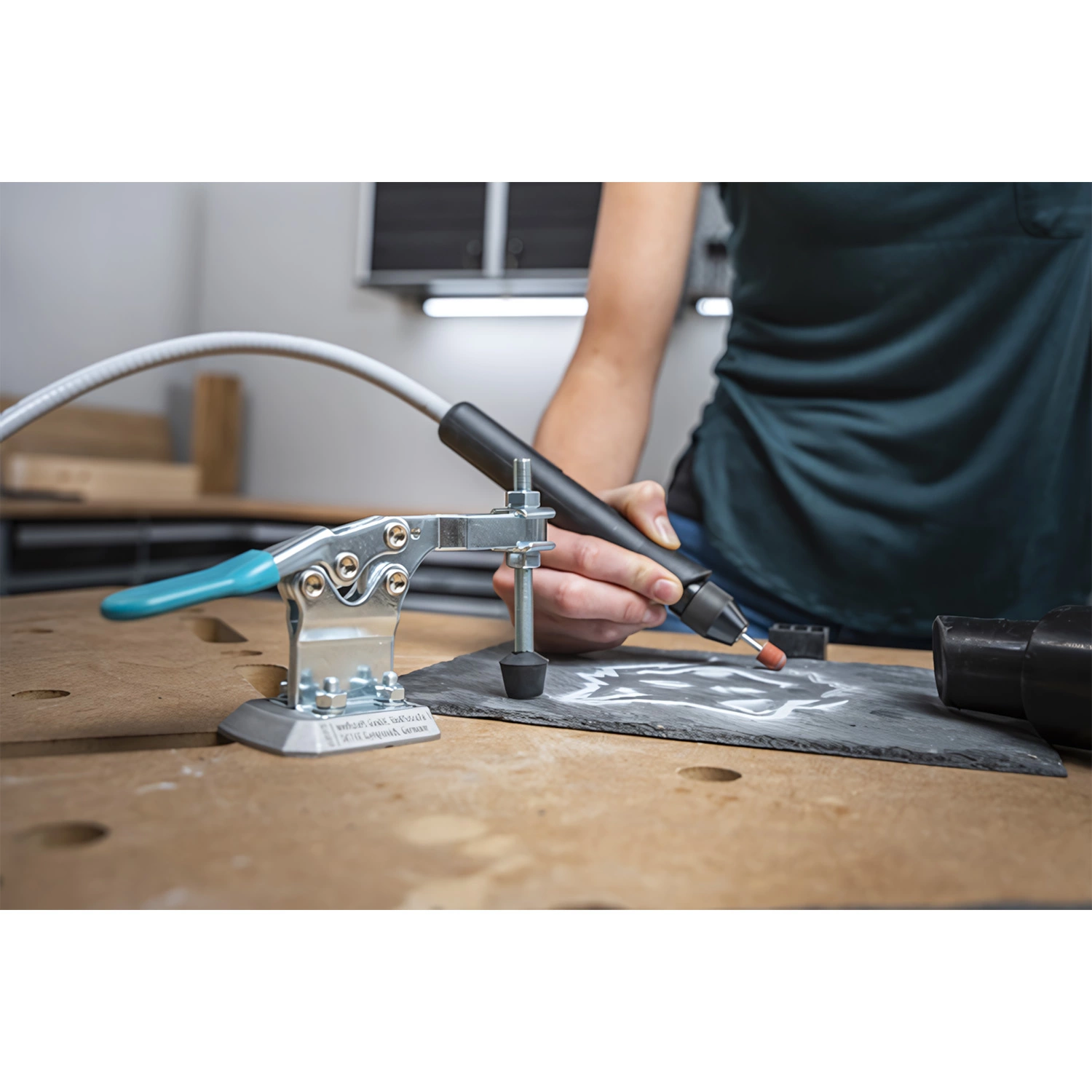 Wolfcraft 6893000 Mobiele Snelspanner voor werkbank - 38mm - 150kg-image