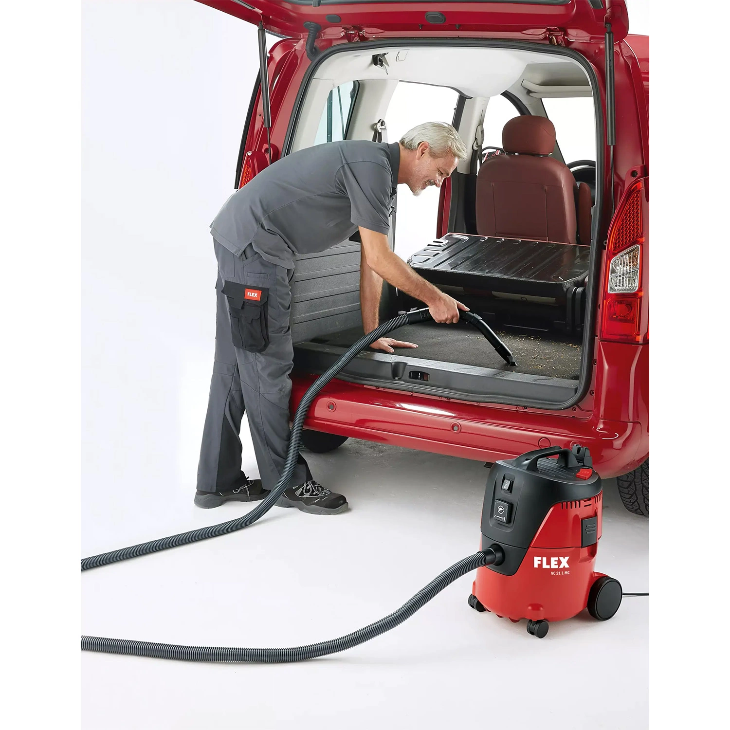 Flex VC21LMC - Aspirateur eau et poussière - incl sacs filtrants (5 pièces) - 1250W - Classe L - 20L-image