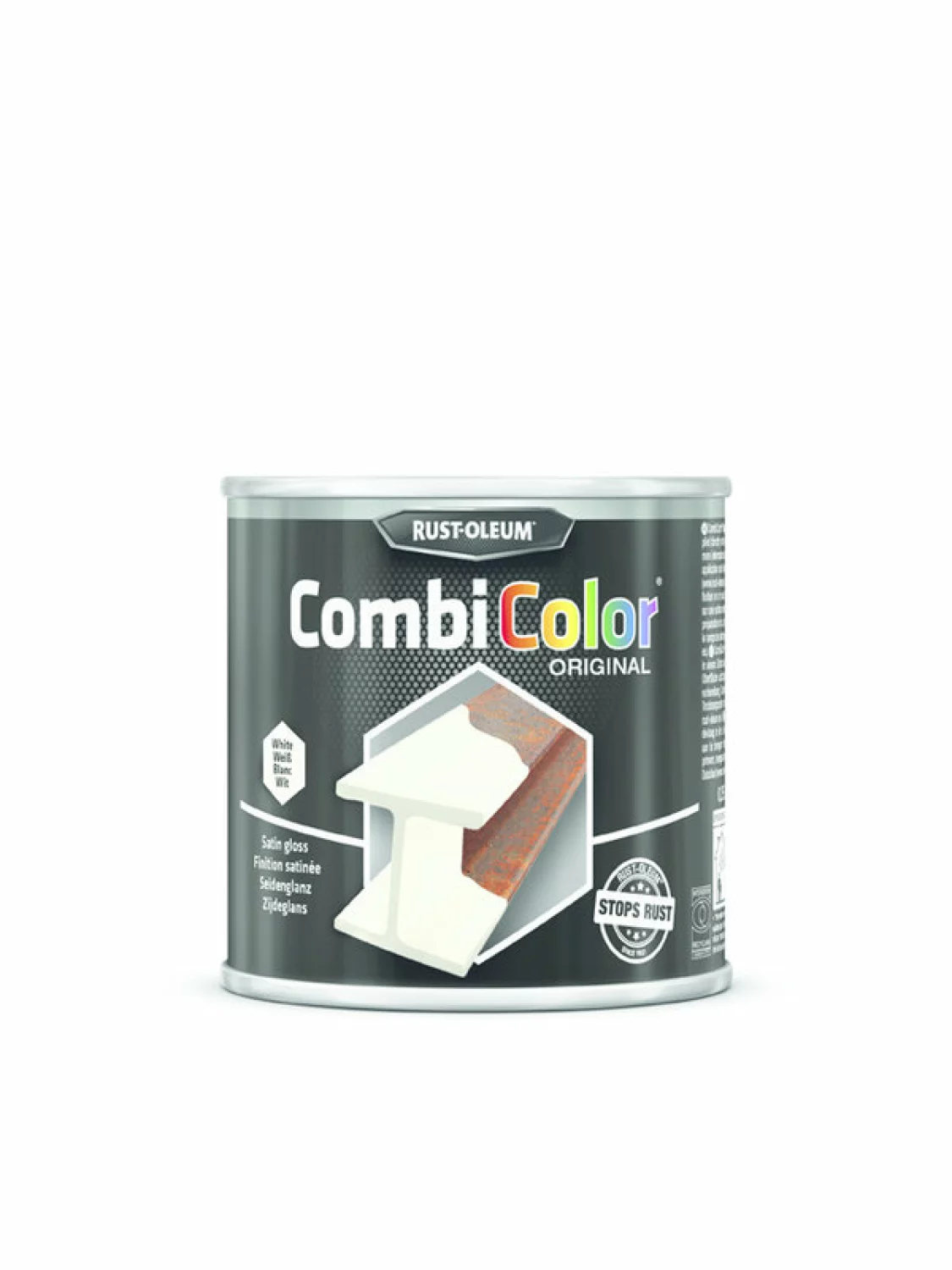 Rust-Oleum CombiColor Metaalverf - satin white - 0,25L-image