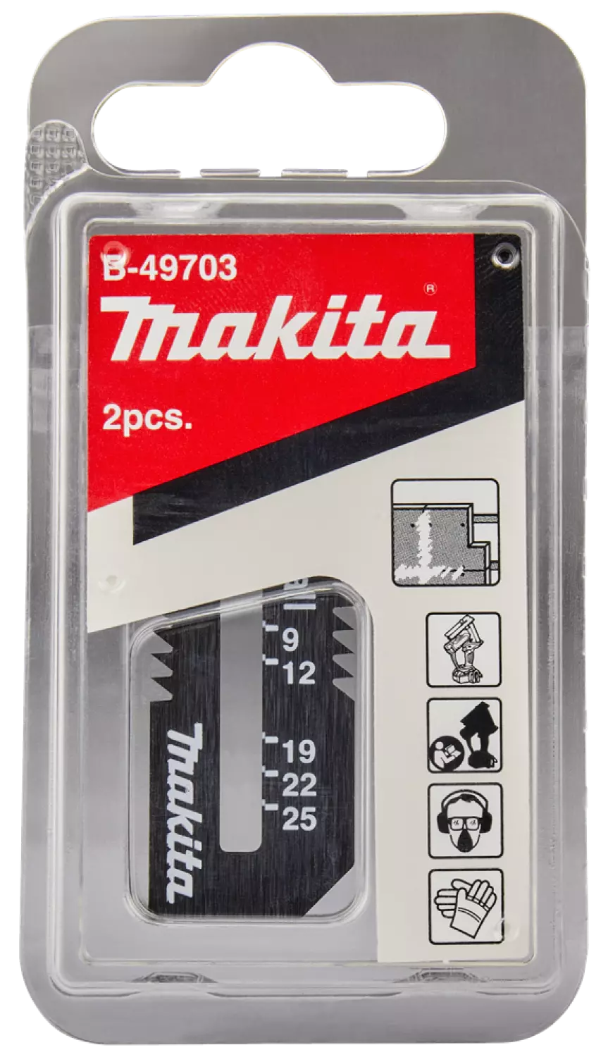 Makita B -49703 - Lames plaque de plâtre - 53 x 25 mm (2 pcs)-image