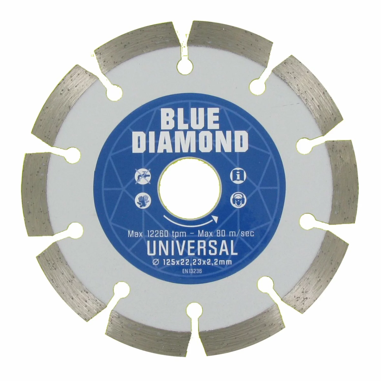Carat CEBD115310 Lame diamantée pour coupe à sec - 115 x 22.23mm - Universelle