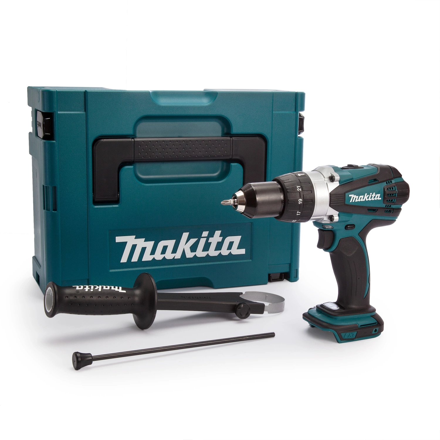 Makita DHP458ZJ Perceuse visseuse à percussion sans fil 18V Li-ion (machine seule) dans MAKPAC-image