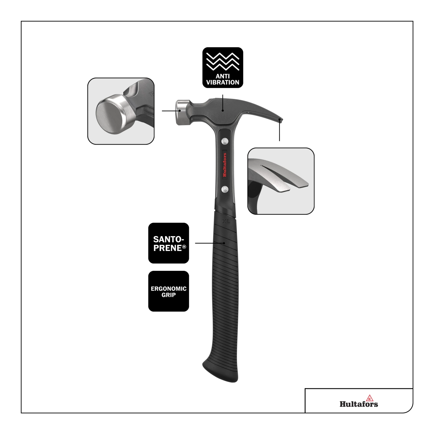 Hultafors TR16XL Klauwhamer - 740g - XL-image