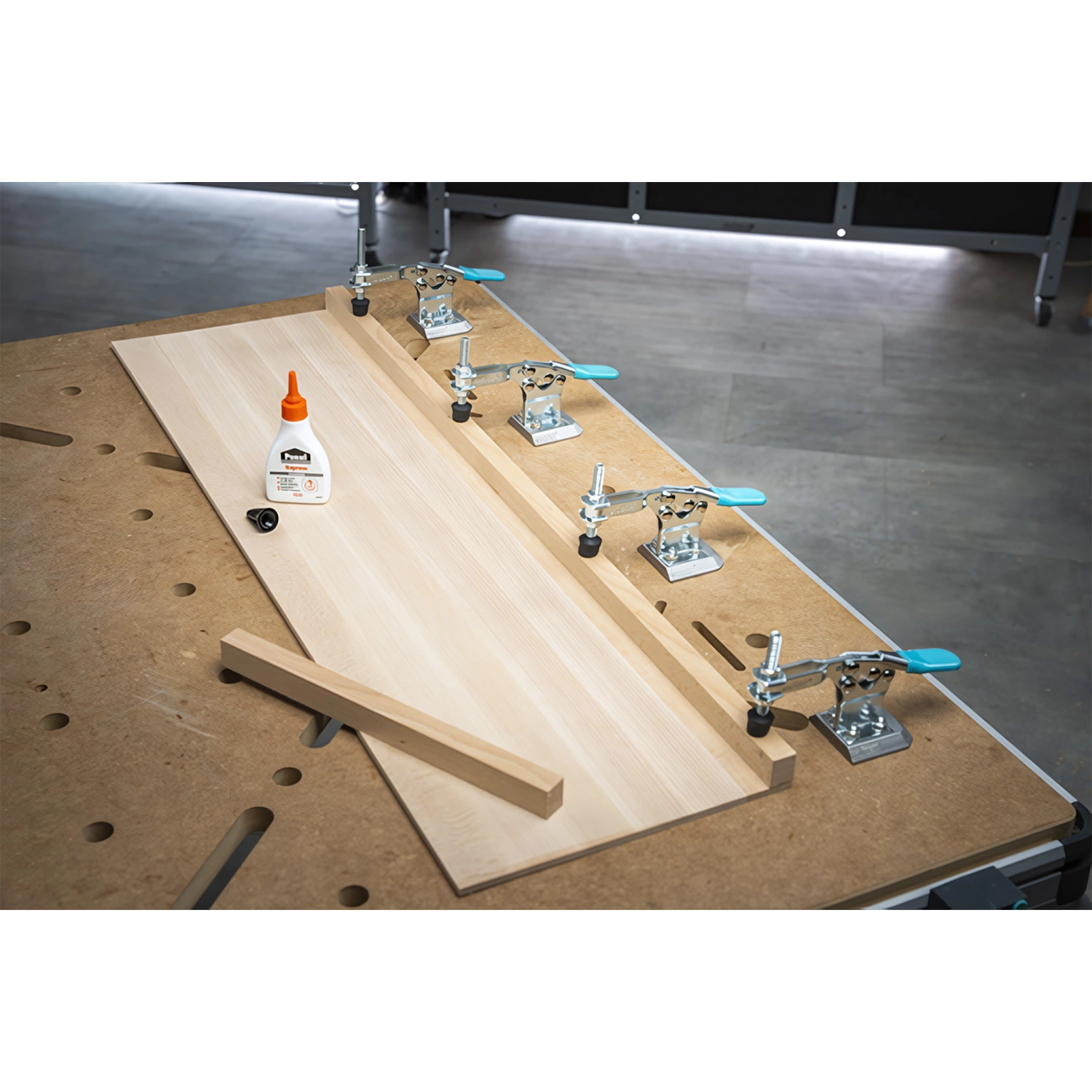 Wolfcraft 6893000 Mobiele Snelspanner voor werkbank - 38mm - 150kg-image