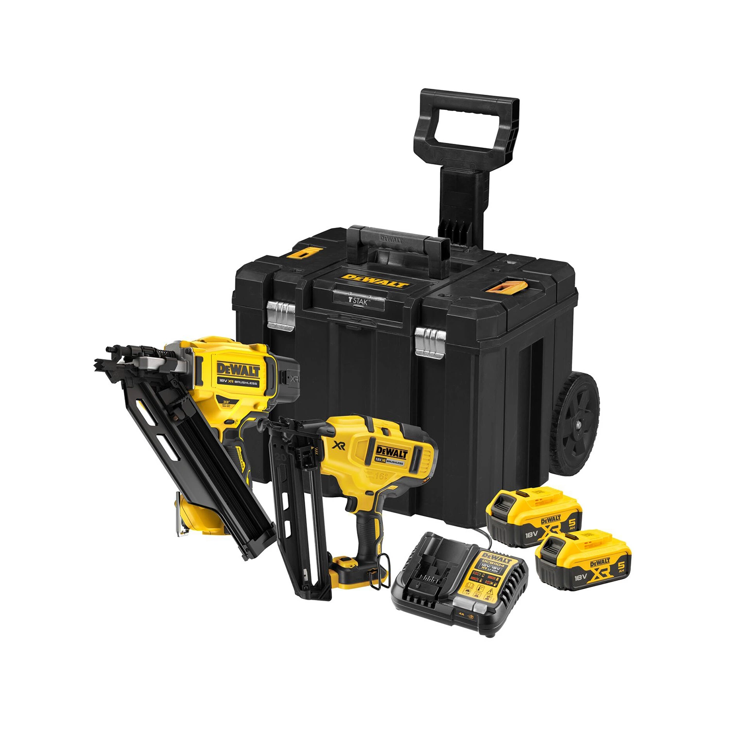 DeWALT DCK246P2T-QW 18V Li-ion accu 2-delige combiset (3x 5.0Ah accu) in TSTAK-image