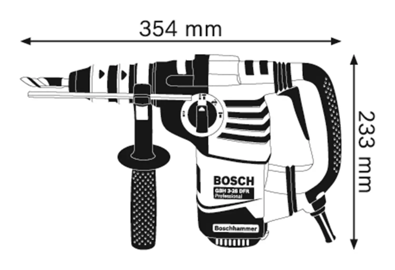 Bosch 061124A004 - Marteau-perforateur GBH 3-28 DFR-image