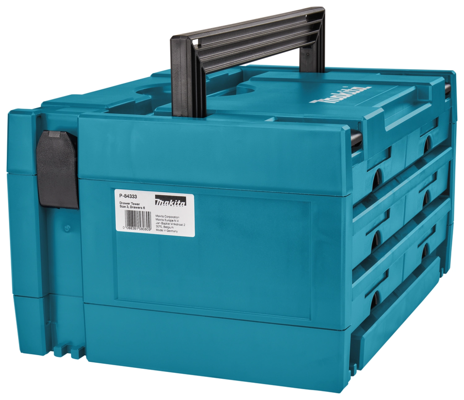 Makita P -84333 Makstor Coffret de transport nr. 3-6 - 395 x 295 x 215 mm - 6 tiroirs-image