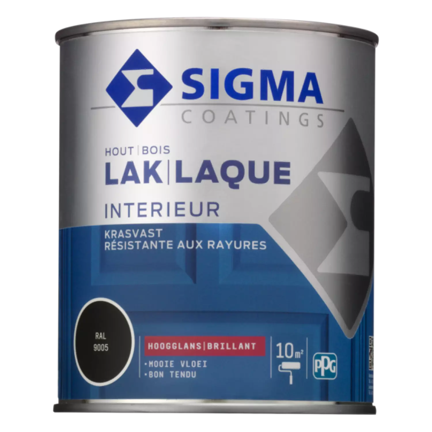 Sigma Houtlak interieur hoogglans - RAL 9005 - 0.75L-image