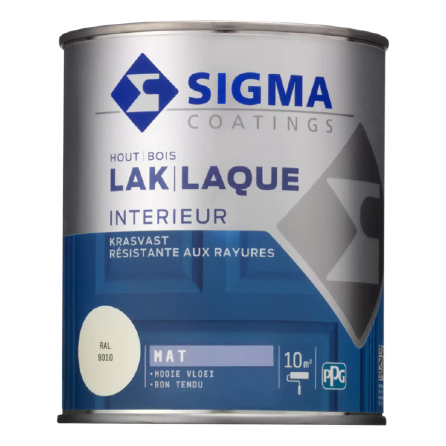 Sigma Houtlak interieur mat - RAL 9010 - 0.75L-image