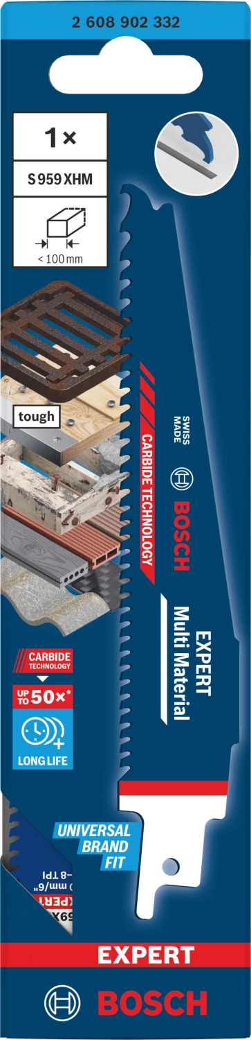Bosch S959XHM EXPERT reciprozaagblad voor multi material - 150 x 1,25 (1st)-image