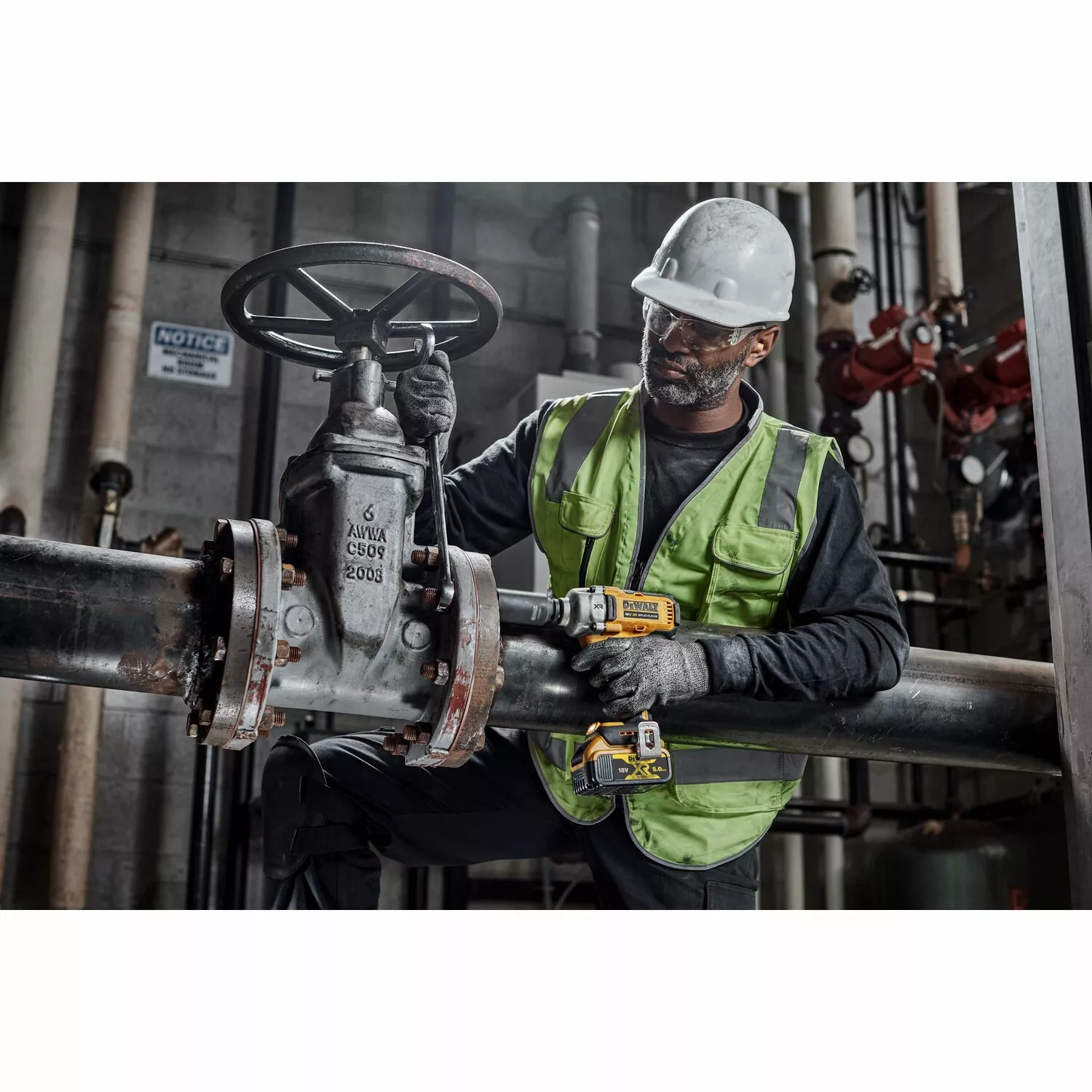 DeWALT DCF891P2T-QW 18V Li-ion XR accu slagmoersleutel set (1x 5.0Ah) in TSTAK - 1/2" - koolborstelloos-image