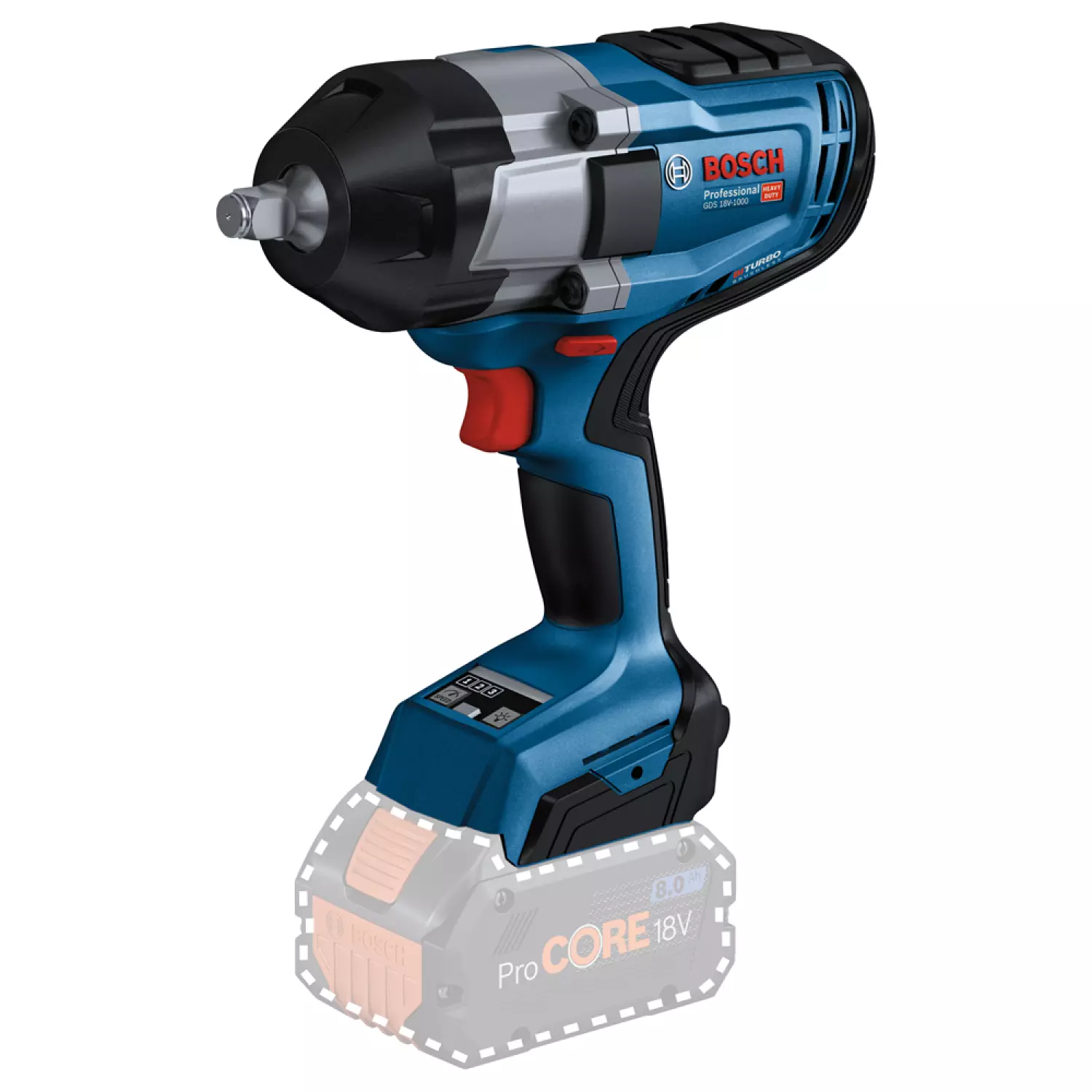 Bosch GDS 18V-1000 18V Li-Ion accu BiTurbo slagmoeraanzetter set (2x 8,0Ah) in L-Boxx - 1/2'' - koolborstelloos-image