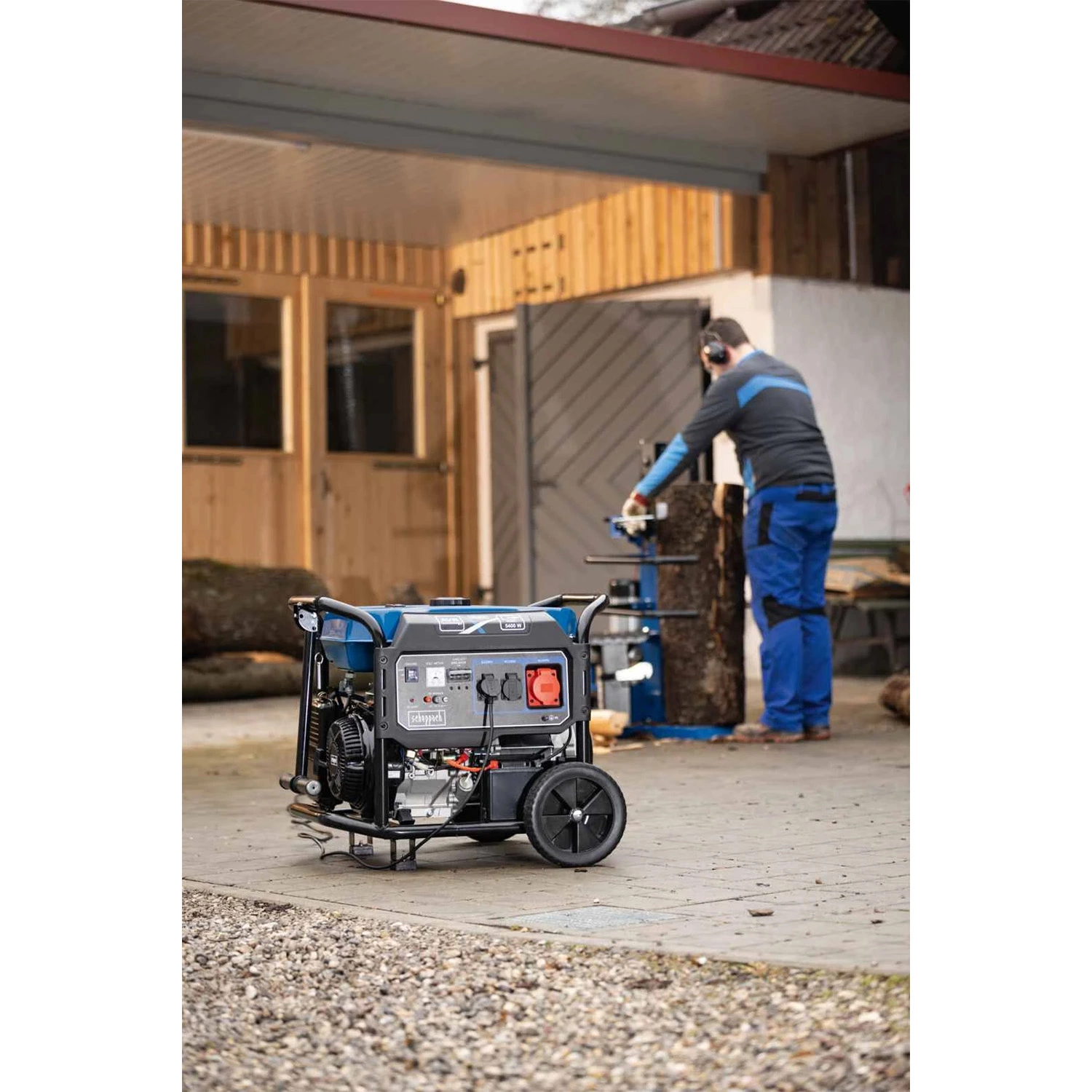 Scheppach SG7100x Générateur électrique à essence - 5,5 kW-image