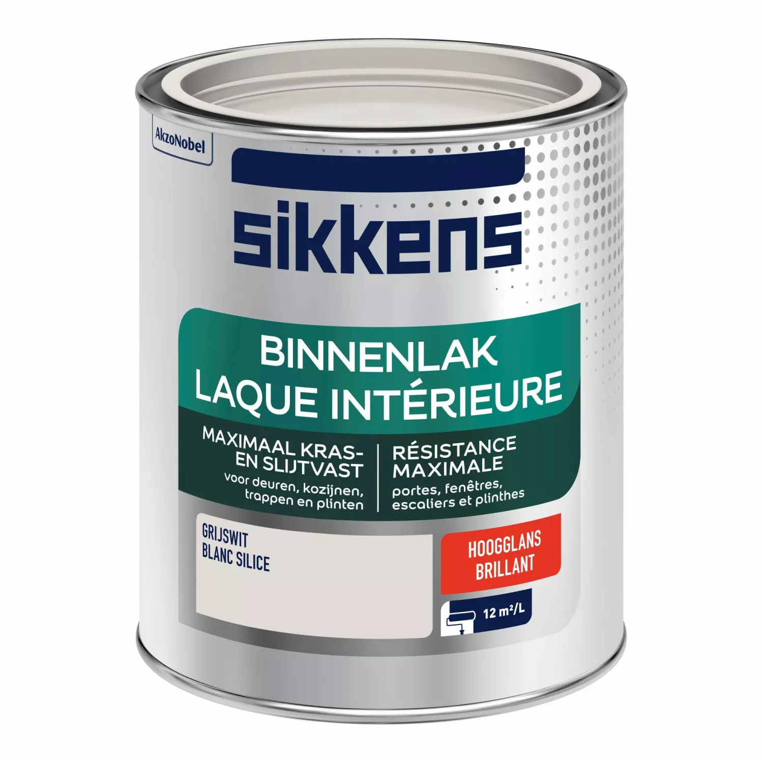 Sikkens Binnenlak Hoogglans - Grijswit - 0,75L-image