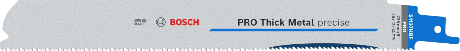 Bosch PRO S1137HBF Lame de scie sabre Thick Metal Precise - 225 mm - métal (5 pièces)