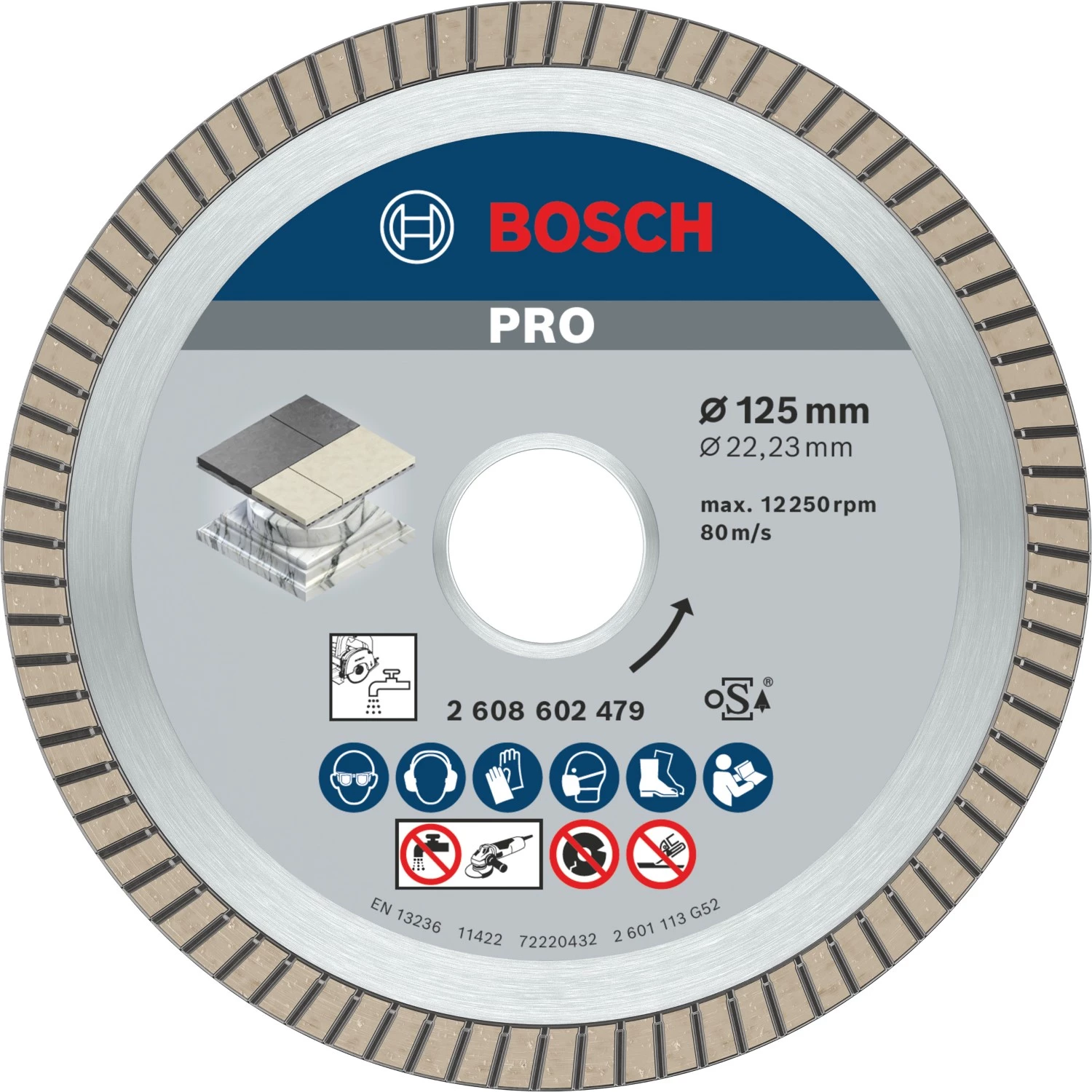 Bosch 061599766Z Diamantschijven - tegels - 125mm (2 stuks)-image