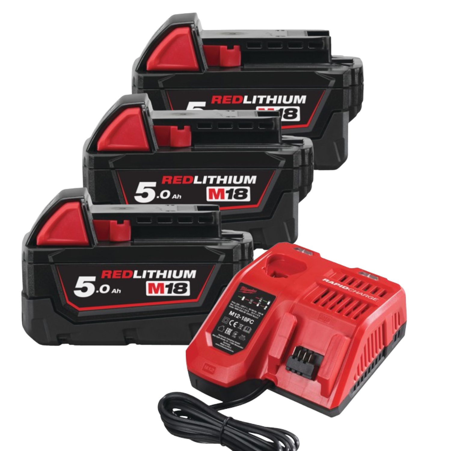 Milwaukee M18 FPP8C-553P Powerpack 8-delige 18V Accu combiset (3x 5.5Ah) in Packout Trolley-image
