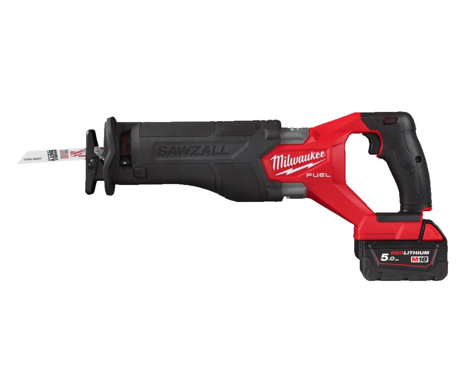 Milwaukee M18 FSZ-502X 18 V Li-ion batterie scie sabre ensemble (2x 5,0 Ah batterie) dans HD Box - sans charbon - changement rapide-image