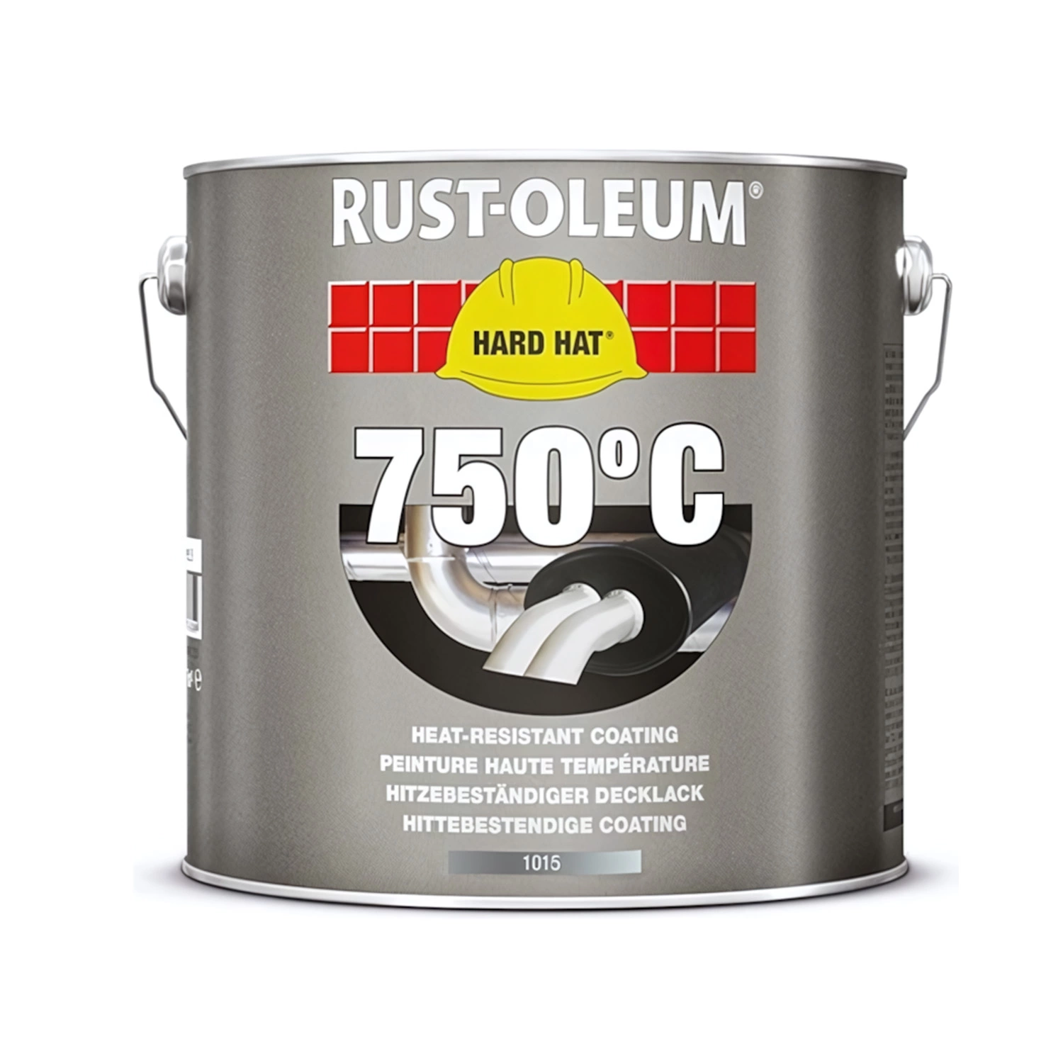 Rust-Oleum Hard Hat Hittebestendige Lak - aluminium - 0,75L-image