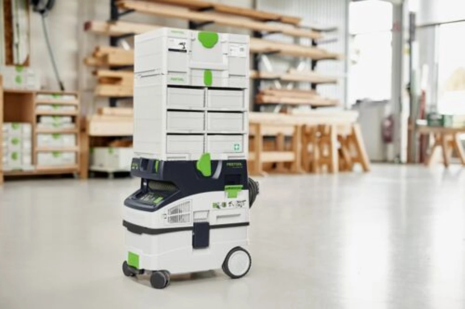 Festool SYS3-RACK 337-SET Systainer³ Rack Set voor Systainers³ S 76 + 6x S 76 Systainer³-image