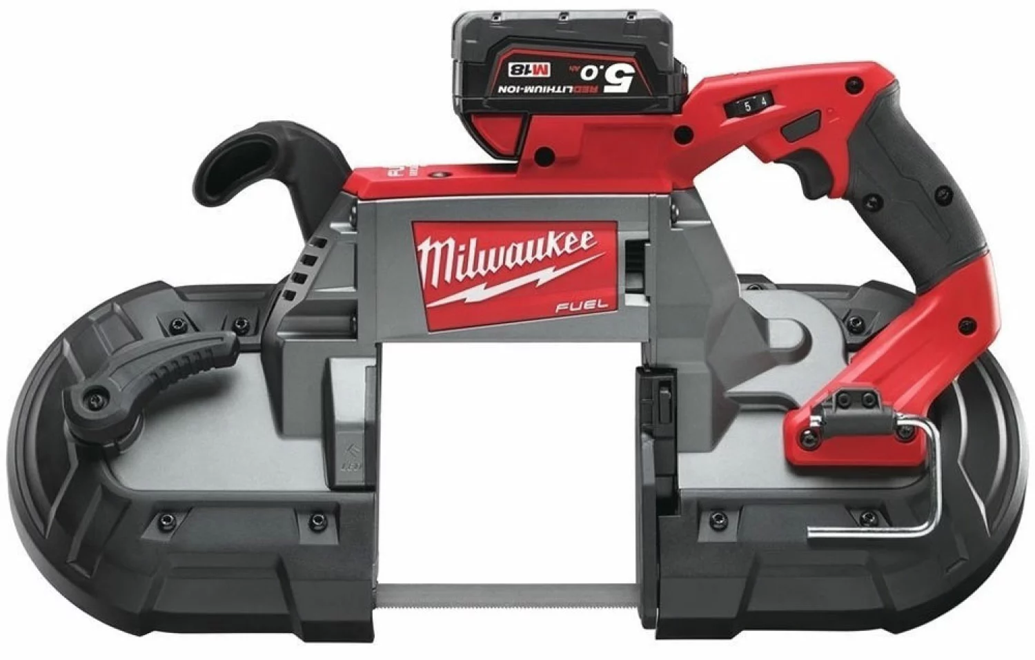 Milwaukee M18 CBS 125-502C 18V Li-Ion Accu bandzaagmachine set (2x 5.0Ah accu) in koffer - 1140mm - koolborstelloos-image