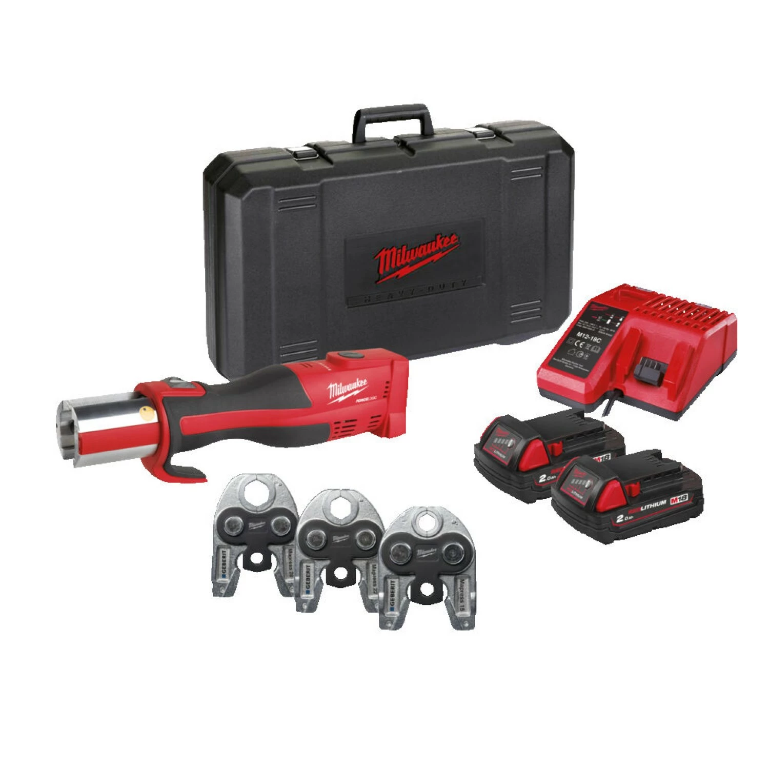 Milwaukee M18 BLHPT-202C M-SET 18V Li-Ion accu perstang set (2x 2.0Ah accu) in koffer - koolborstelloos-image