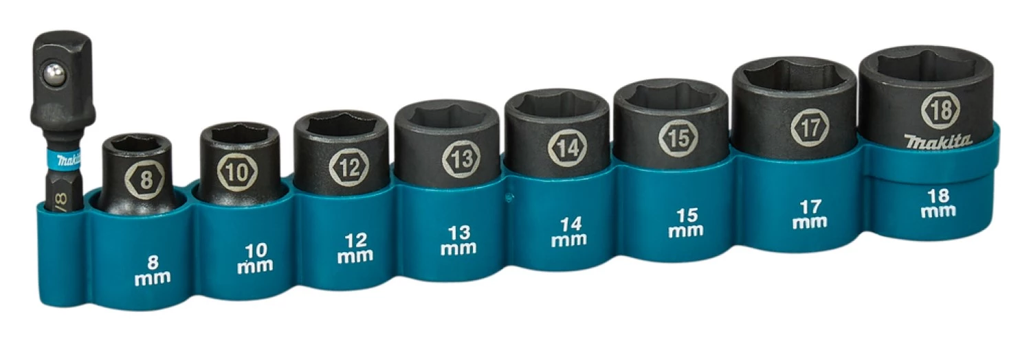 Makita E-16639 Impact Black Krachtdoppenset - 9-delig - 3/8'' VK-image