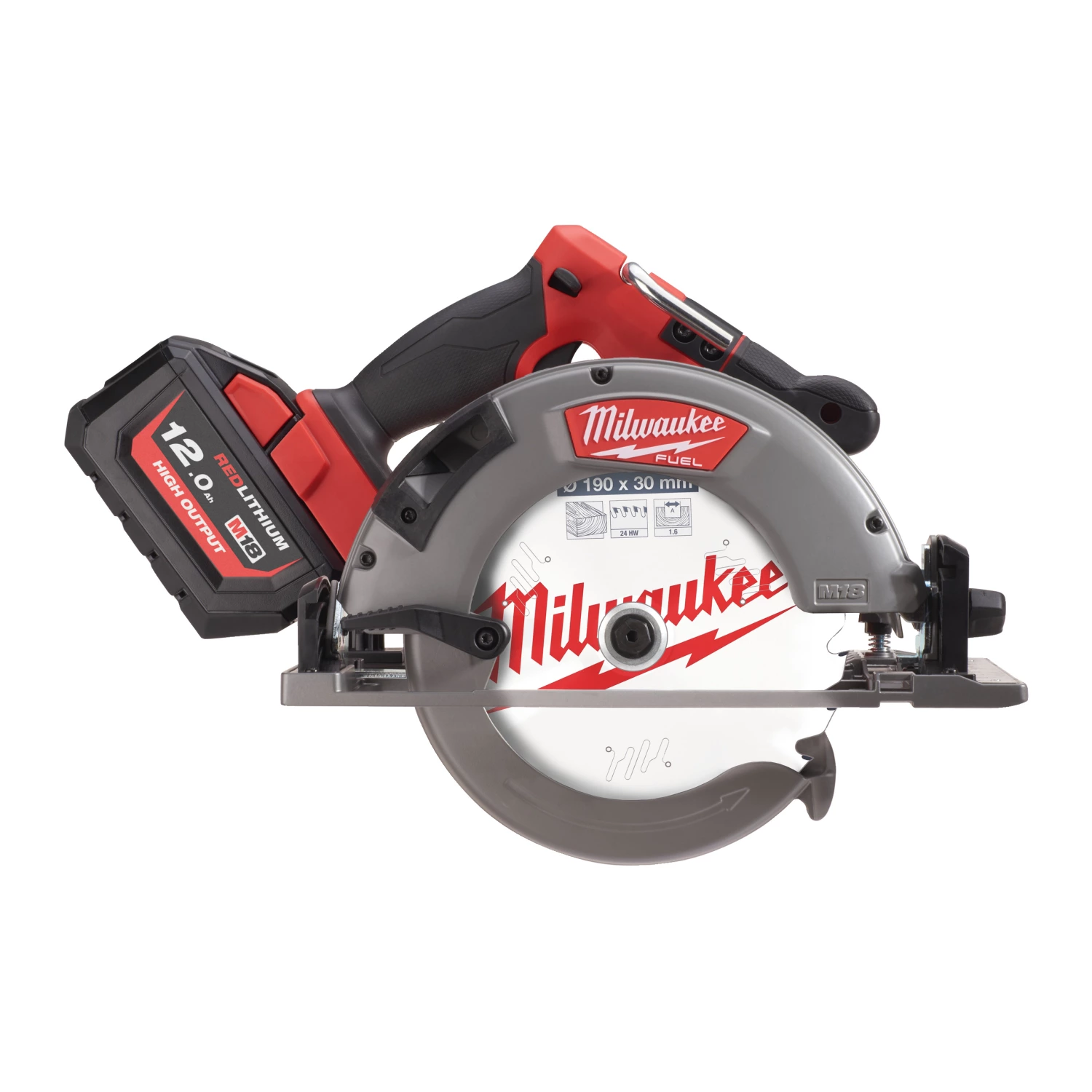 Milwaukee M18 FCSG66-121C 18V Li-Ion accu cirkelzaag set (1x 12.0 Ah accu) in koffer - 190x30mm-image